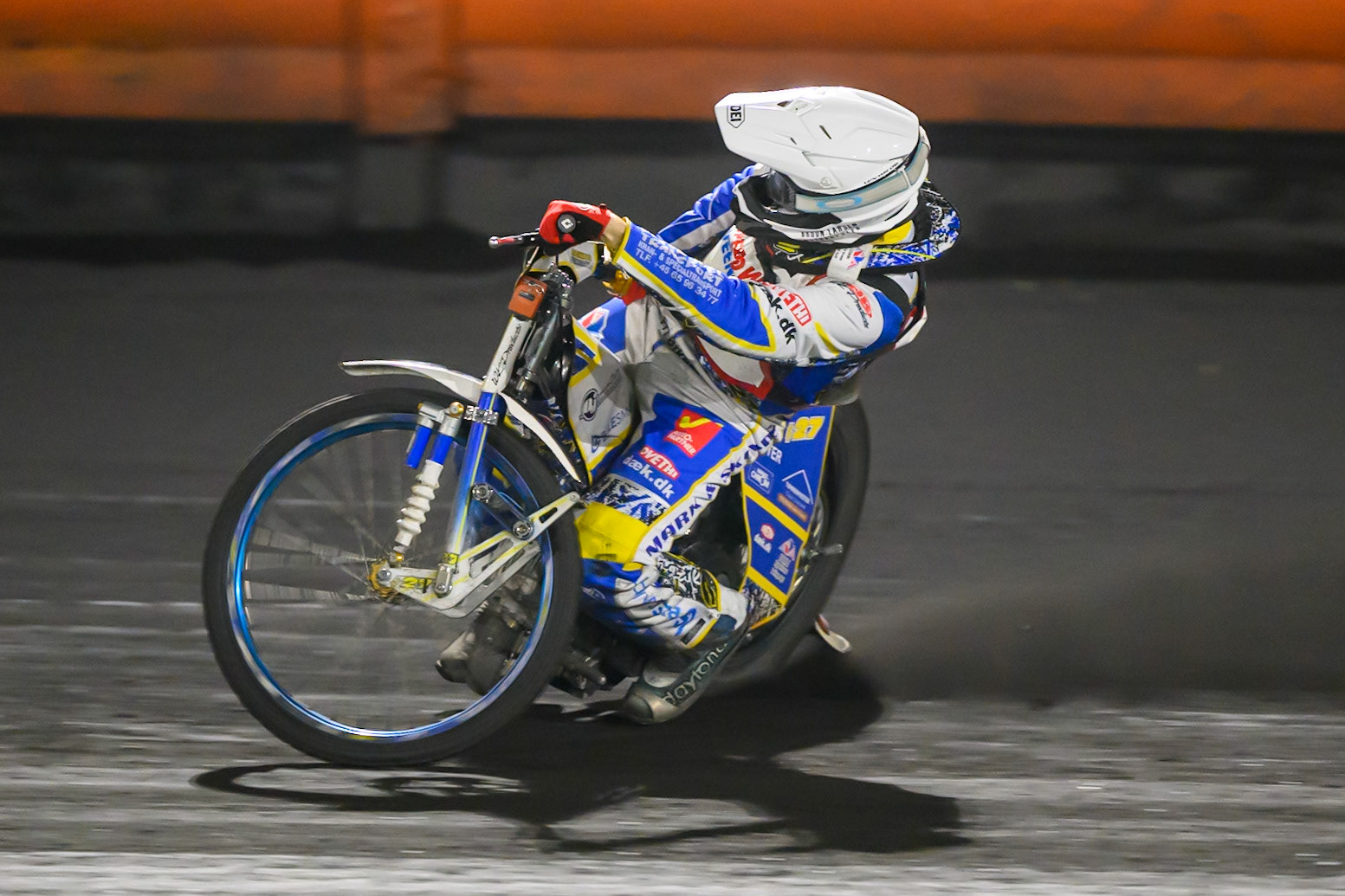 Rasmus Pedersen of Denmark in action during the Gouden KENNY Helm at Speedway Veenoord, Veenoord in the Netherlands on Saturday 19th September 2026. (Photo: Ian Charles | MI News)