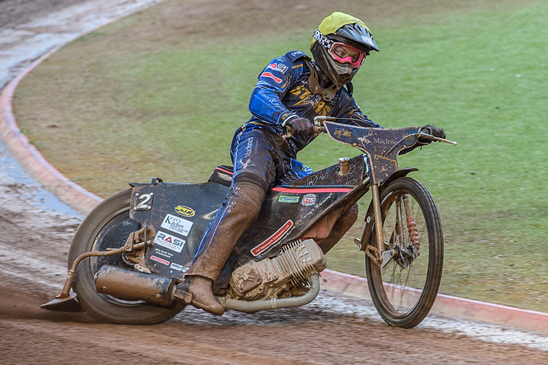 Thomas Jorgensen in action  for King’s Lynn MacInnes Stars during the Sports Insure Premiership match between Belle Vue Aces and King's Lynn Stars at the National Speedway Stadium, Manchester on Monday 12th June 2023. (Photo: Ian Charles | MI News)