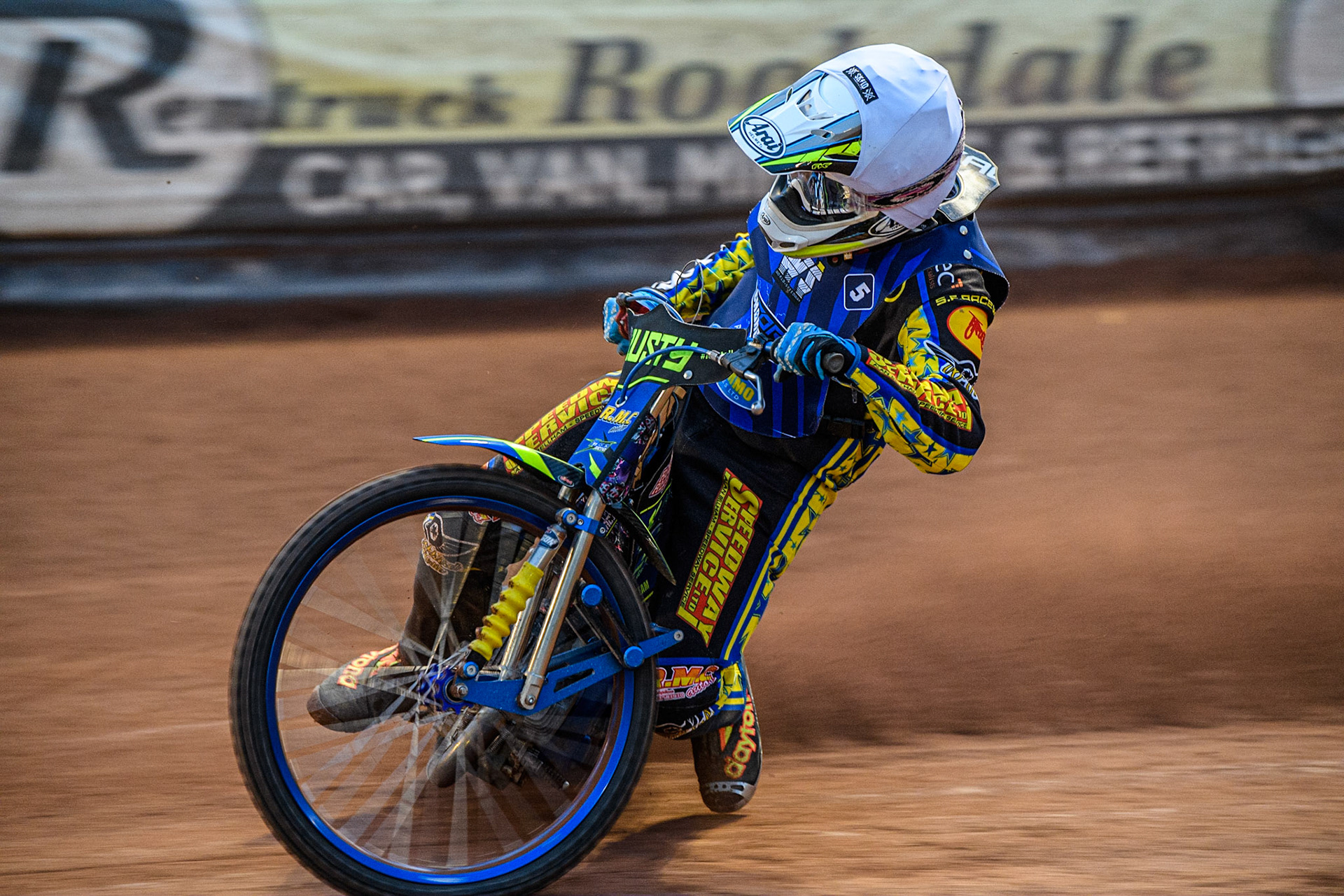 Ryan Kinsley  in action  for Oxford WSRA Chargers  during the National Development League match between Belle Vue Colts and Oxford Chargers at the National Speedway Stadium, Manchester on Friday 12th May 2023. (Photo: Ian Charles | MI News)