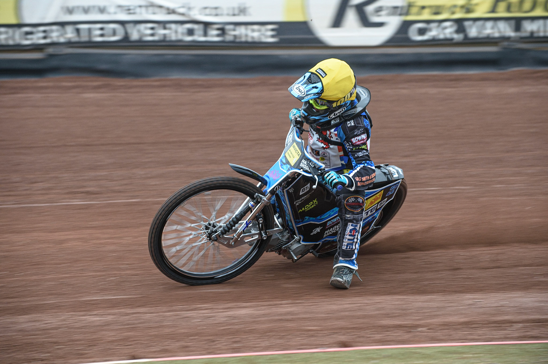 MANCHESTER, UK. AUGUST 2OTH   Jamie Etherington  in action at the National Speedway Stadium, Manchester on Friday 20th August 2021. (Credit: Ian Charles | MI News)