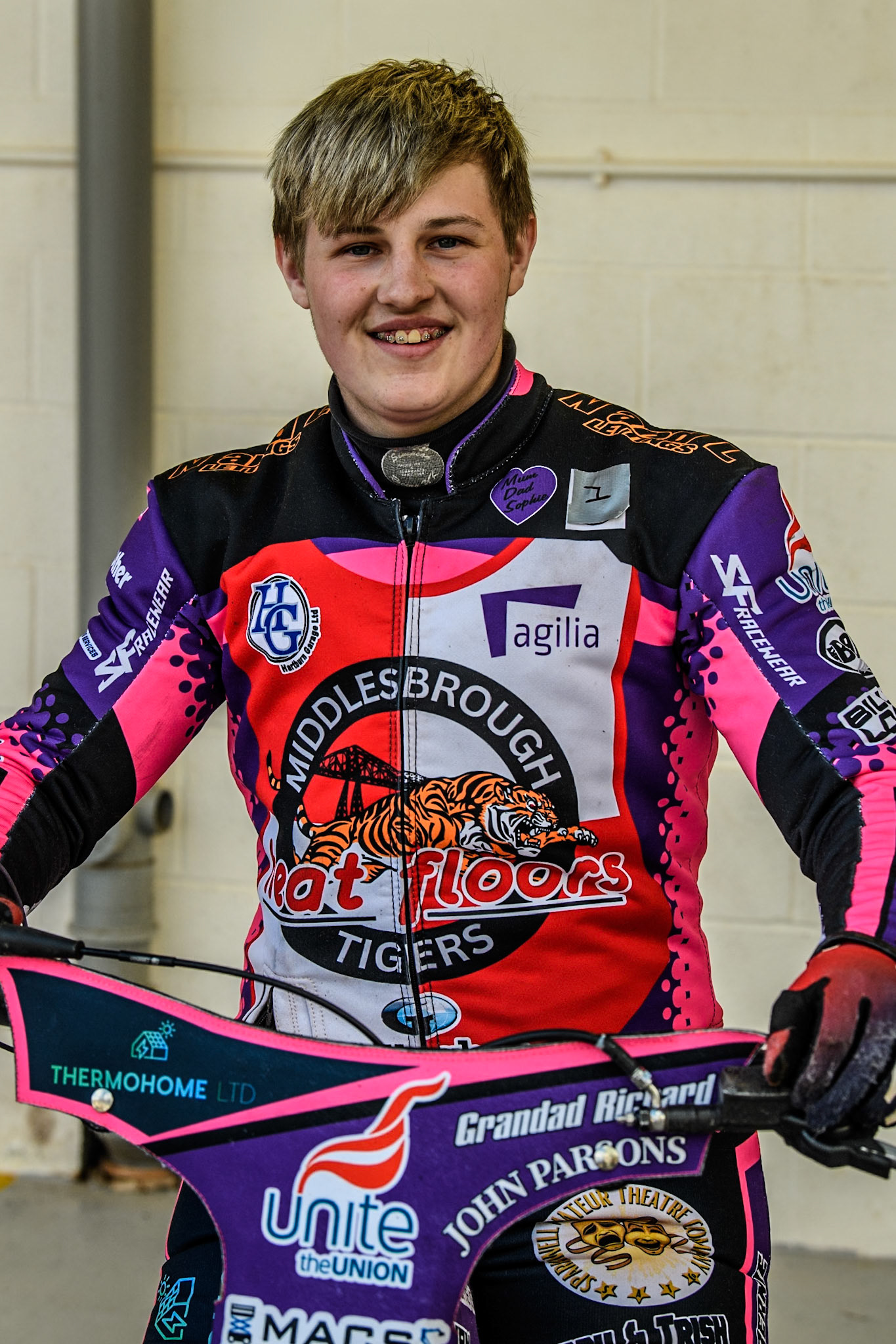 Middlesbrough Tigers' Ben Trigger during the WSRA National Development League match between Belle Vue Colts and Middlesbrough Tigers at the National Speedway Stadium, Manchester on Monday 17th June 2024. (Photo: Ian Charles | MI News)