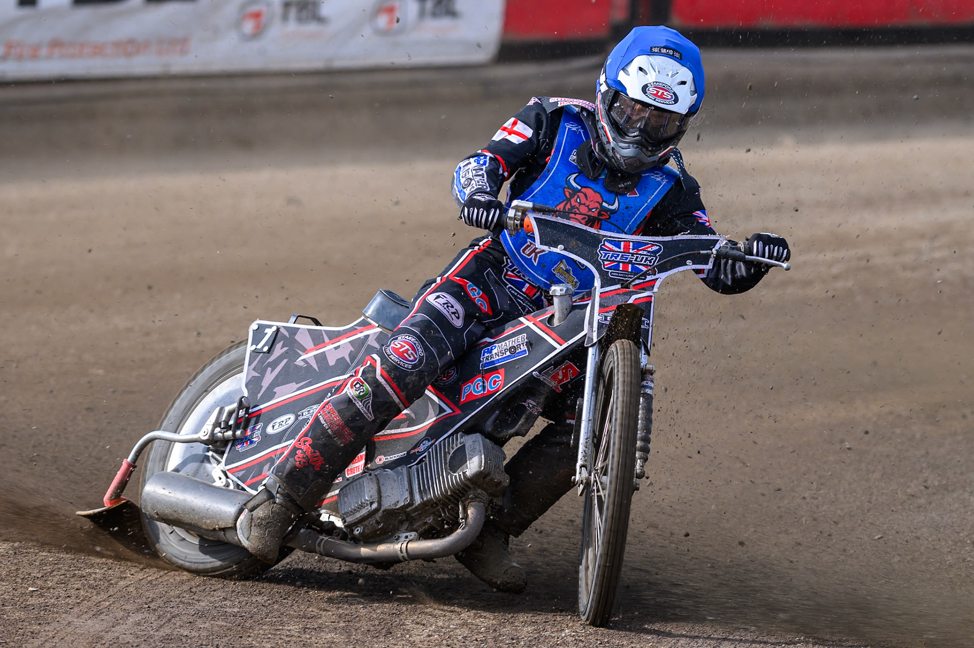 Jack Shimelt of Buxton Bulls in action during the WSRA National Development League match  between Buxton Bulls and Middlesborough Tigers at Hi-Edge Speedway, Buxton on Sunday 16th August 2026. (Photo: Ian Charles | MI News)