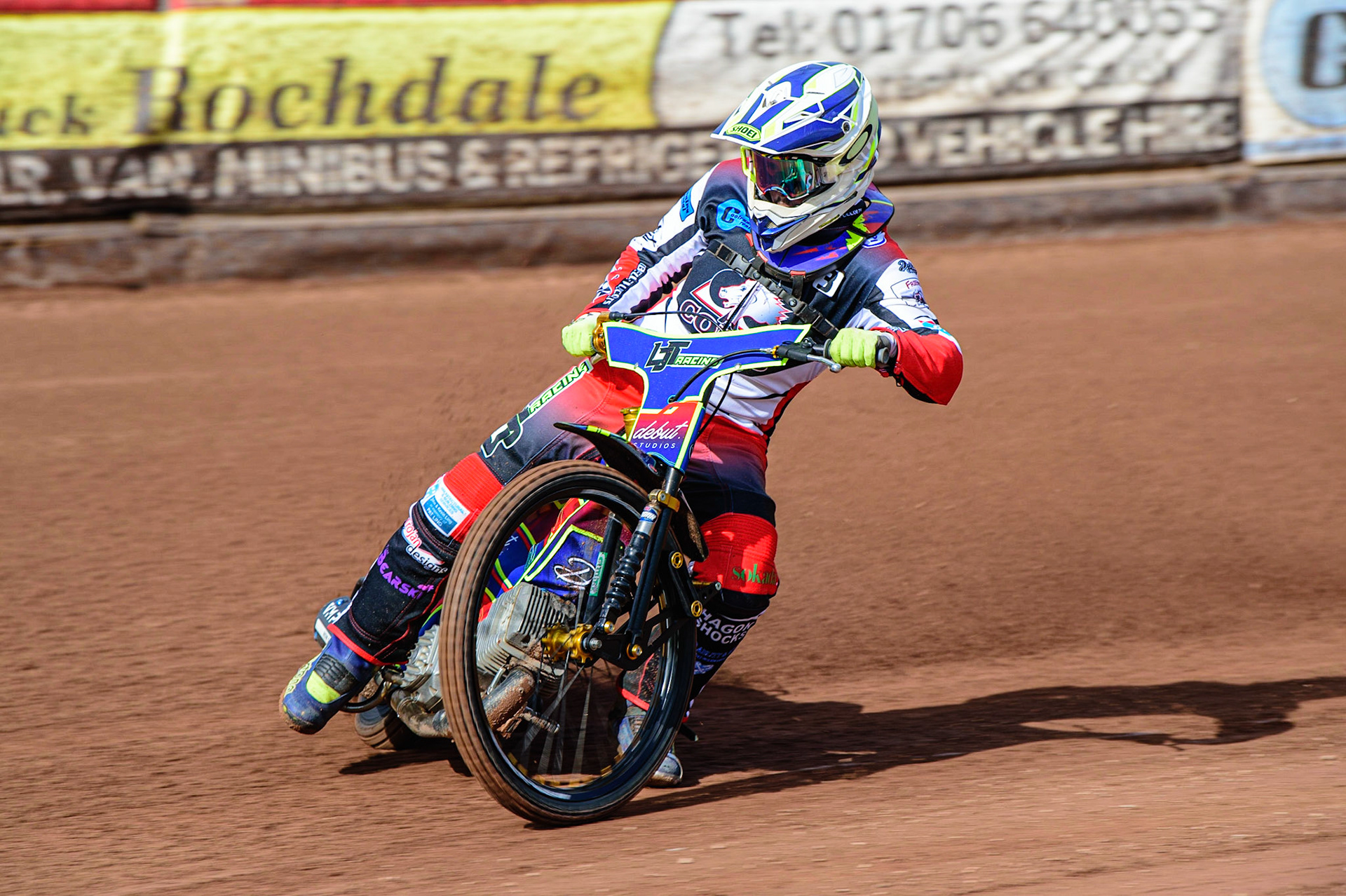MANCHESTER, UK. MAR 14TH Nathan Ablitt in action during the Belle Vue Speedway Media Day at the National Speedway Stadium, Manchester on Monday 14th March 2022. (Credit: Ian Charles | MI News)