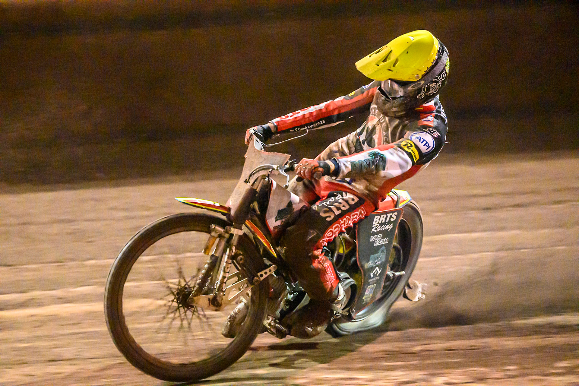 Tate Zischke of Belle Vue Aces in action during the Rowe Motor Oil Premiership Grand Final 1st Leg match between Sheffield Tigers and Belle Vue Aces at Owlerton Stadium, Sheffield on Monday 12th October 2026. (Photo: Ian Charles | MI News)