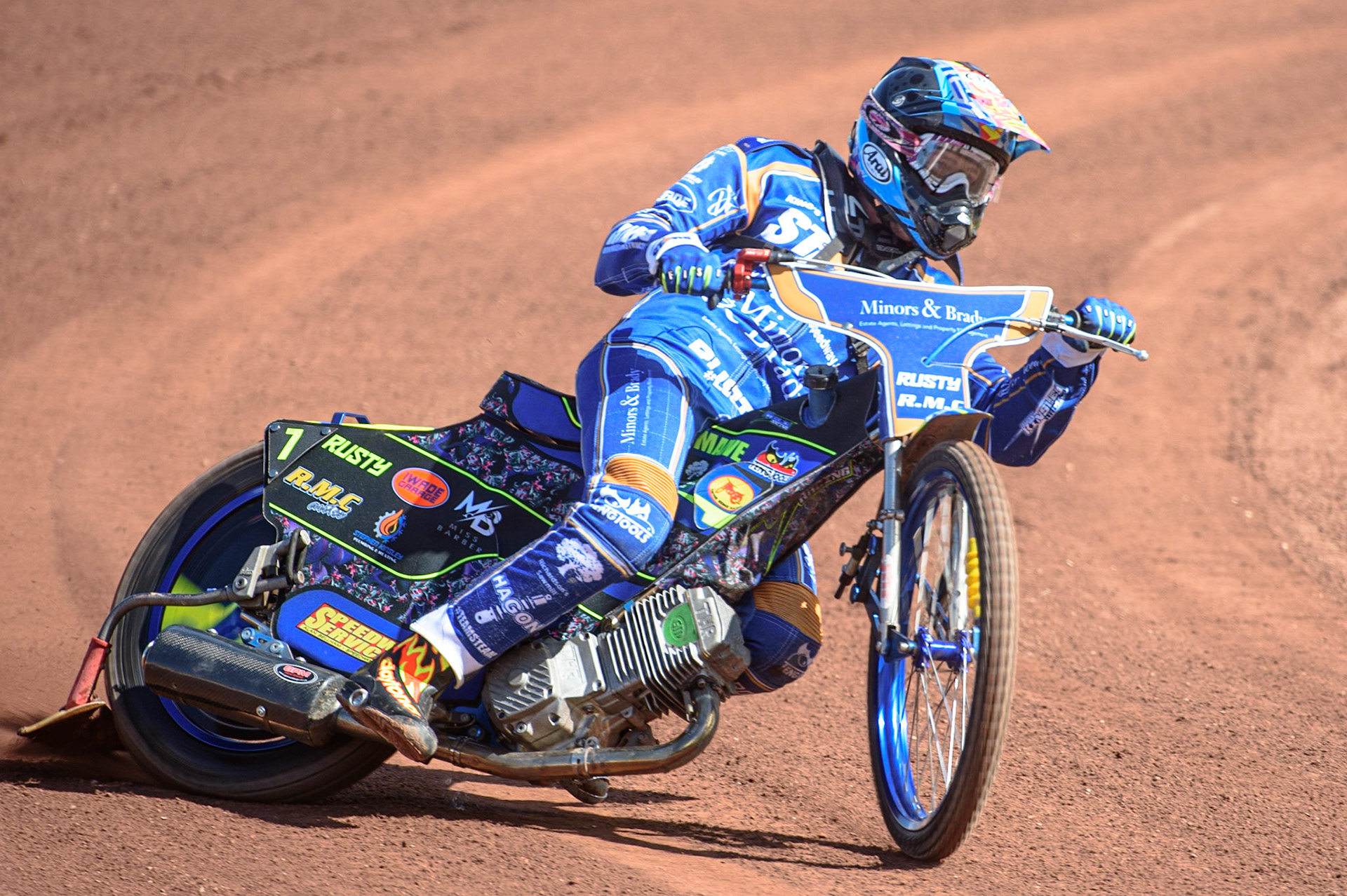 Photo: Ian CharlesRyan Kinsley In ActionDiscovery Networks Eurosport Speedway Season Launch, National Speedway Stadium, Manchester Wednesday  12  May  2021