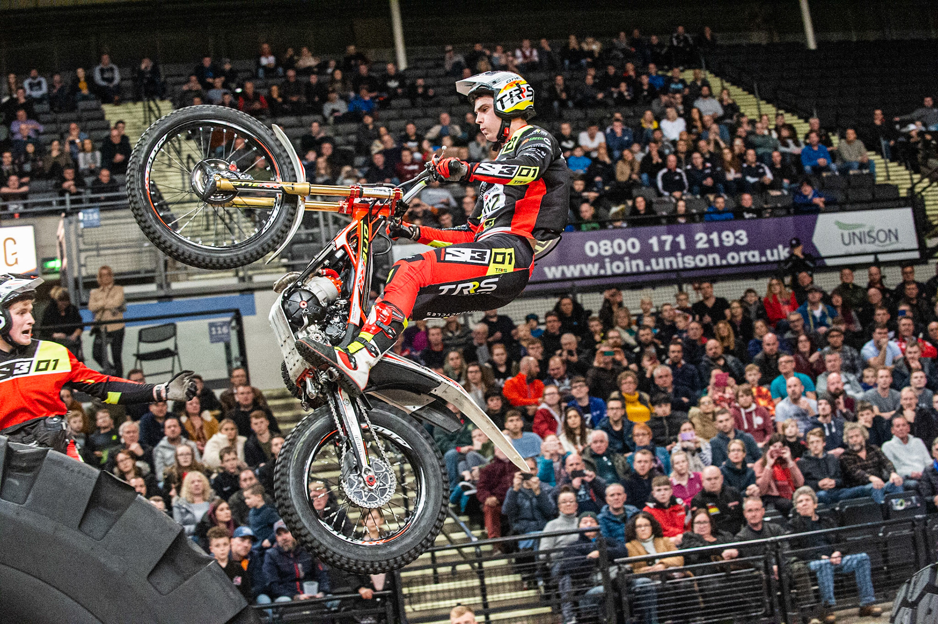 SHEFFIELD, ENGLAND  - DECEMBER 28TH  Toby Martyn, UK (Beta) on Section 5 in the final  during the 25th Anniversary Sheffield Indoor Trial at the FlyDSA Arena, Sheffield on Saturday 28th December 2019. (Credit: Ian Charles | MI News)