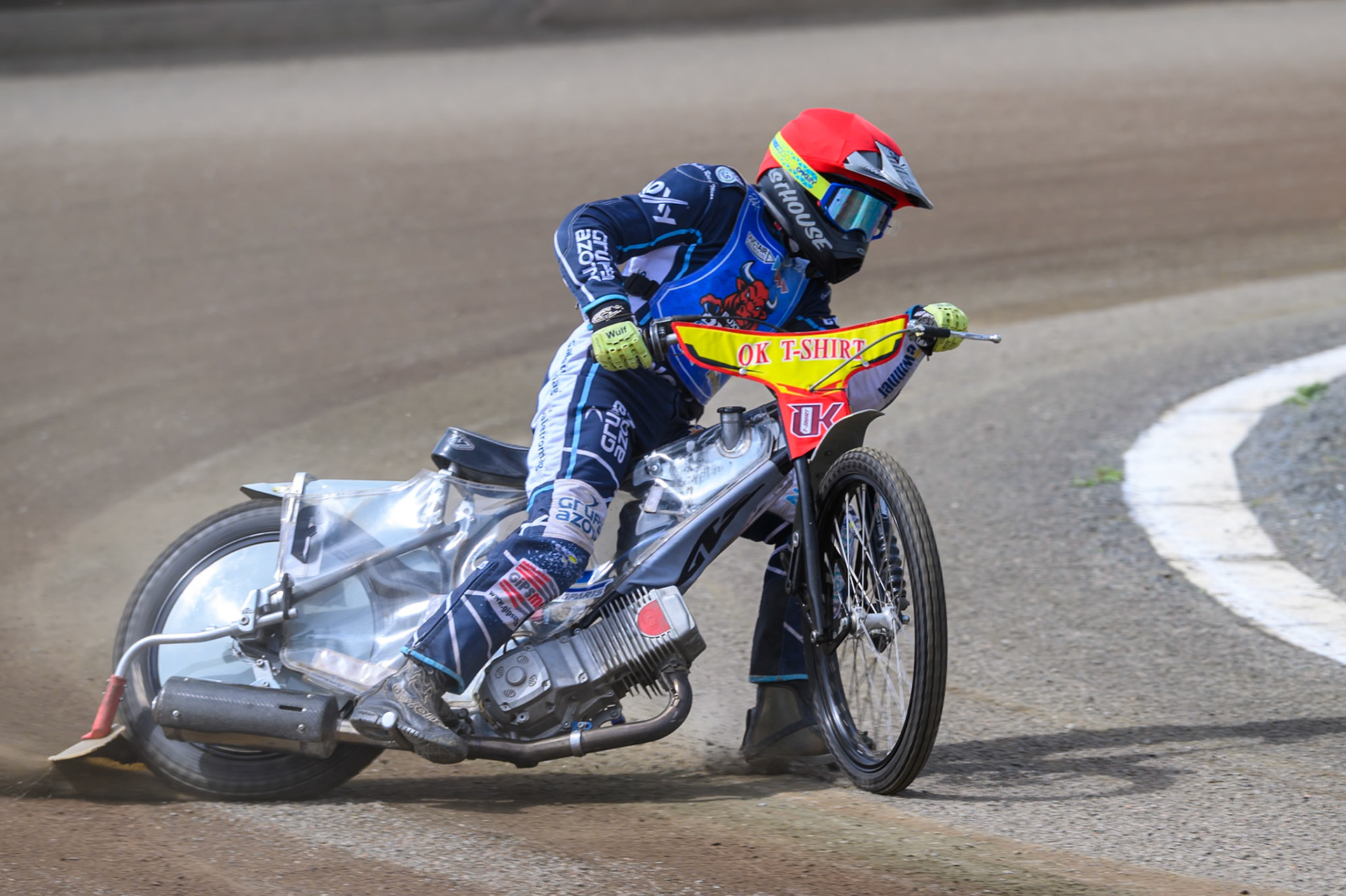 Ryan Ashcroft of Buxton Bulls in action during the WSRA National Development League match between Buxton Bulls and Edinburgh Monarchs Academy at Hi-Edge Speedway, Buxton on Sunday 14th June 2026. (Photo: Ian Charles | MI News)
