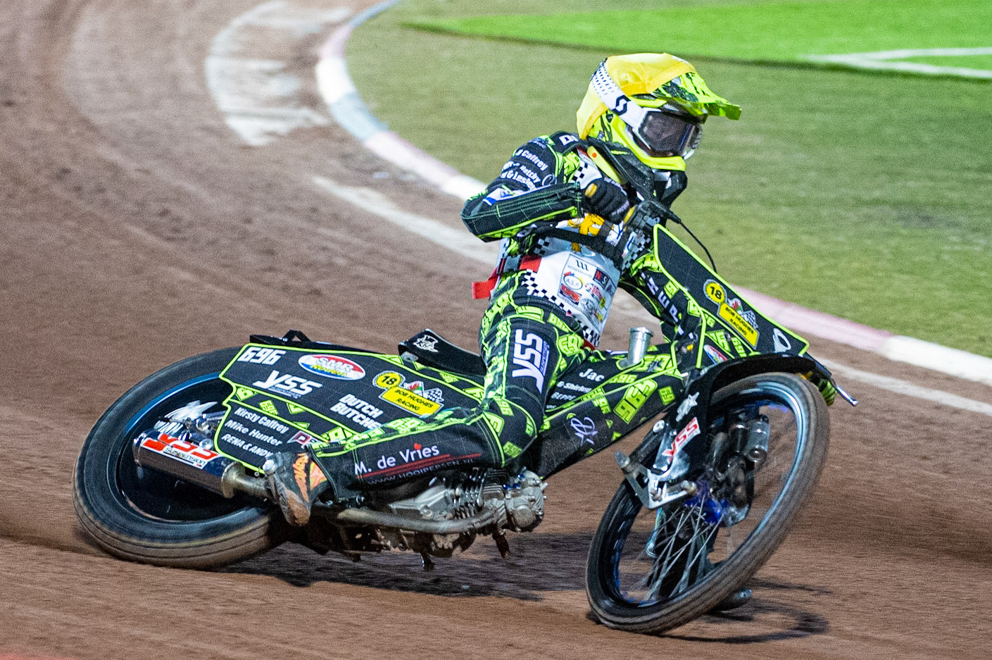 Photo: Ian CharlesAce Pijper in action  (125cc A Class)British Youth Speedway Championship (Round 5), National Speedway Stadium, Manchester Saturday  10  October  2020