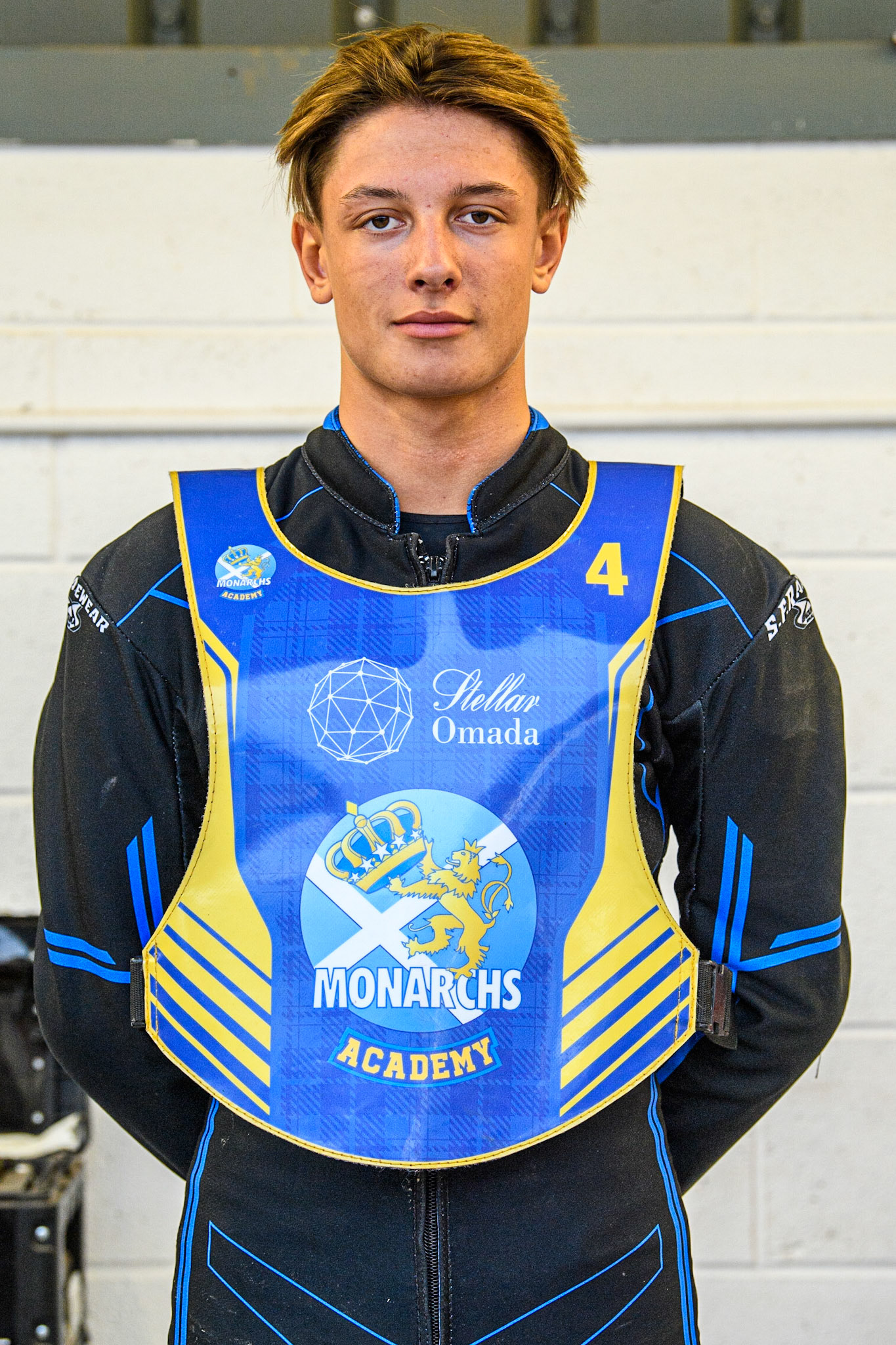 Ashton Boughen - guest rider for Edinburgh Stellar Monarchs Academy during the National Development League match between Belle Vue Colts and Edinburgh Monarchs Academy at the National Speedway Stadium, Manchester on Friday 21st July 2023. (Photo: Ian Charles | MI News)