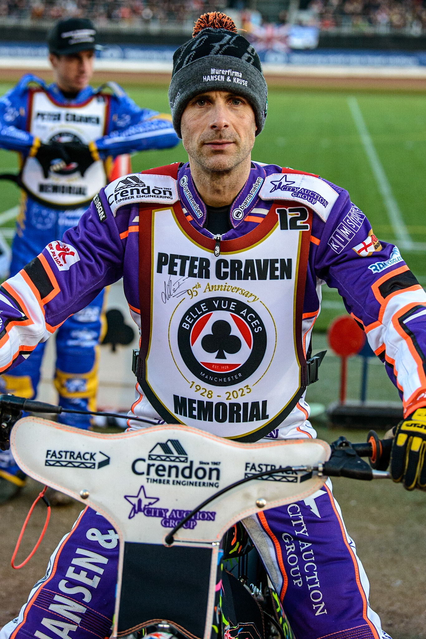 Niels-Kristian Iversen  during the Peter Craven Memorial Trophy  at the National Speedway Stadium, Manchester on Monday 3rd April 2023. (Photo: Ian Charles | MI News)