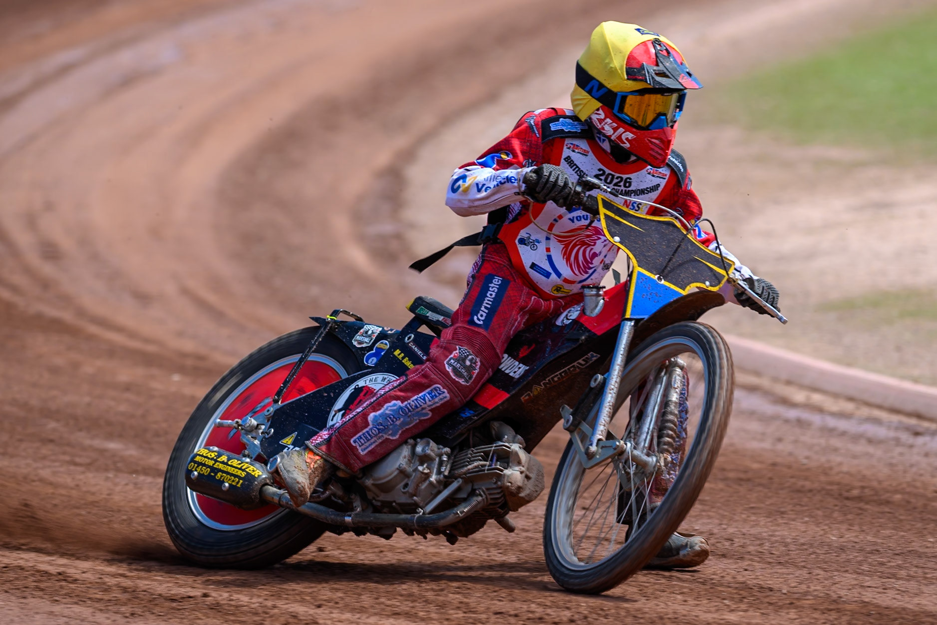 BRITISH YOUTH CHAMPIONSHIP 125cc Ella Marshall (12)  in action during the British Youth Championship (125cc) at the National Speedway Stadium, Manchester on Sunday 19th July 2026. (Photo: Ian Charles | MI News)