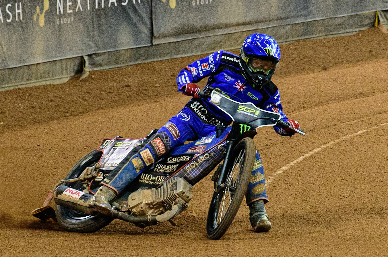Dan Bewley (99) wins  the British Speedway GP during the FIM  Speedway Grand Prix of Great Britain at the Principality Stadium, Cardiff on Saturday 13th August 2022. (Credit: Ian Charles | MI News
