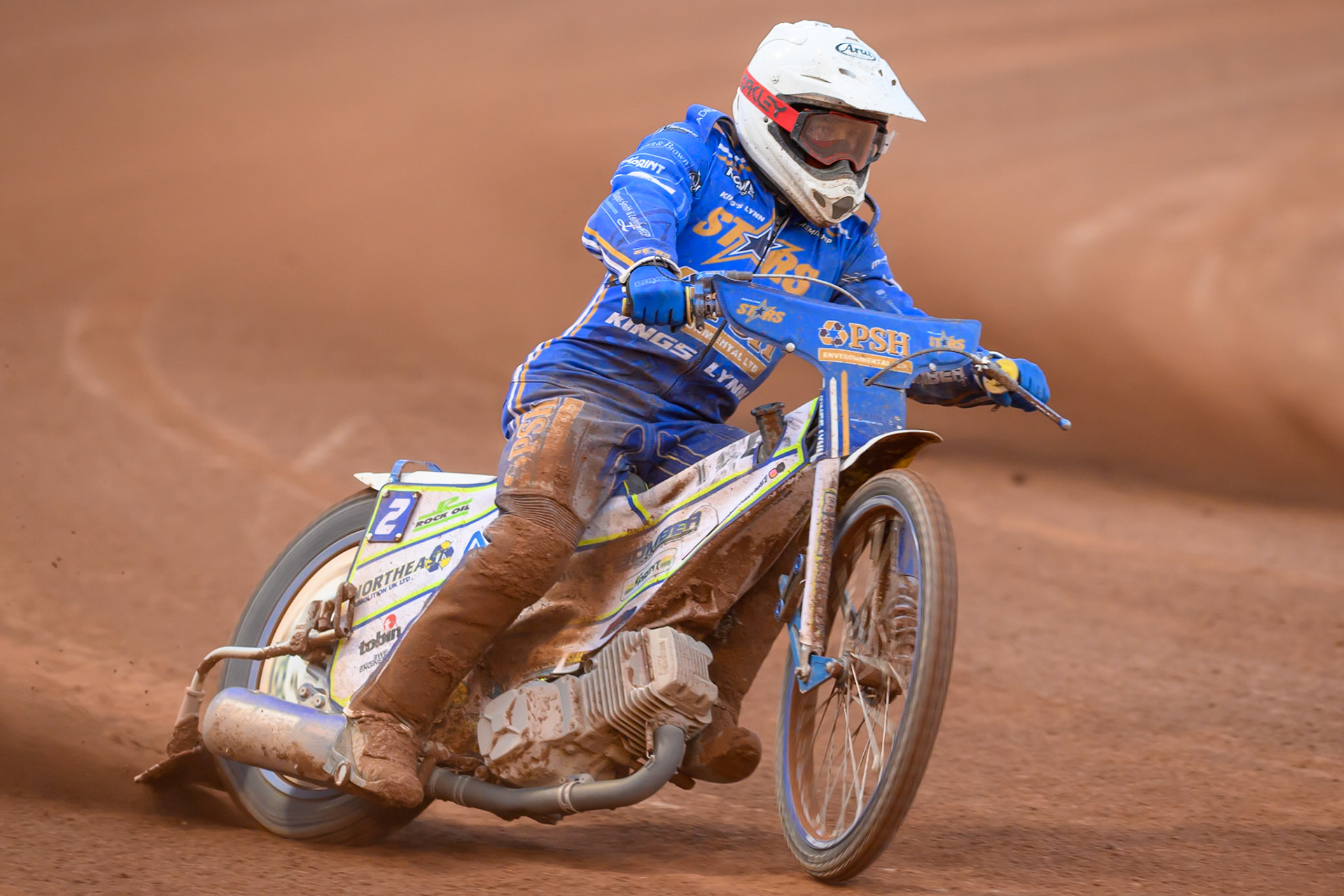 Chris Harris of Kings Lynn Stars in action during the Rowe Motor Oil Premiership match between Belle Vue Aces and King's Lynn Stars at the National Speedway Stadium, Manchester on Monday 29th June 2026. (Photo: Ian Charles | MI News)