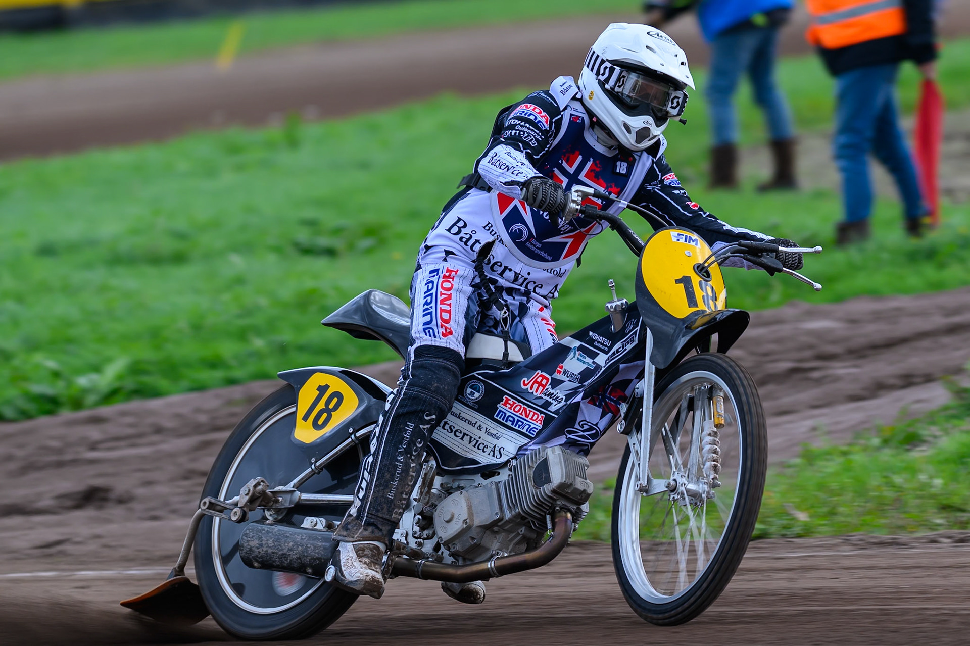 Robert Langeland (18) of Norway during practice for  the FIM Long Track of Nations 2026 at the Speed Centre Roden in the Netherlands on Sunday 20th September 2026. (Photo: Ian Charles | MI News)