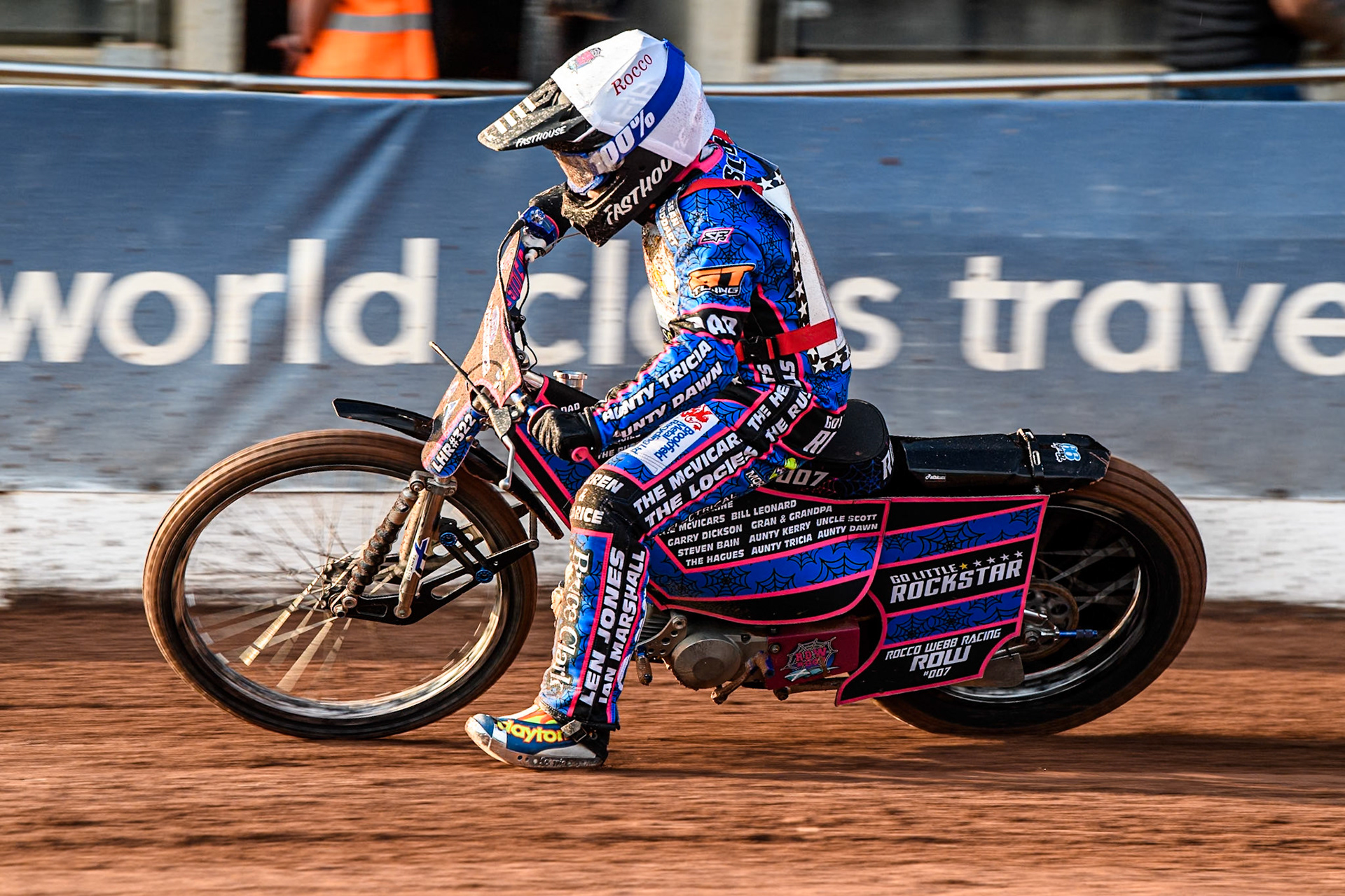 Rocco Webb (125cc) in action during the British Youth 250cc Championships at the National Speedway Stadium, Manchester on Friday 30th August 2024. (Photo: Ian Charles | MI News)