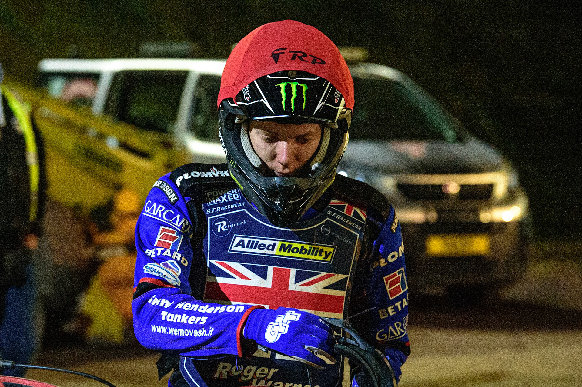 Dan Bewley (Great Britain) waits to go out for the re-run of Heat 19 during the FIM Speedway Grand Prix Challenge at the Peugeot Ashfield Stadium, Glasgow on Saturday 20th August 2022. (Credit: Ian Charles | MI News)