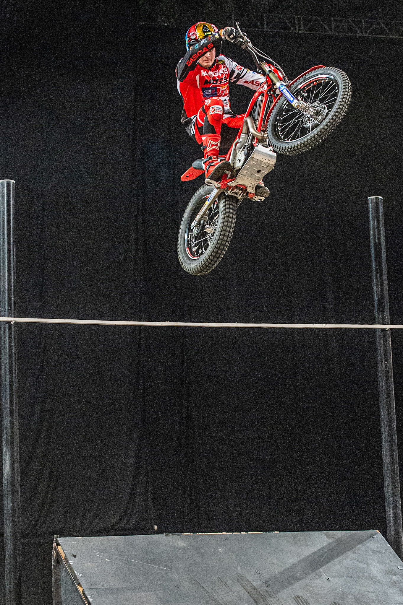 SHEFFIELD, ENGLAND  - DECEMBER 28TH  Jack Price, UK (GasGas) on the high jump  during the 25th Anniversary Sheffield Indoor Trial at the FlyDSA Arena, Sheffield on Saturday 28th December 2019. (Credit: Ian Charles | MI News)