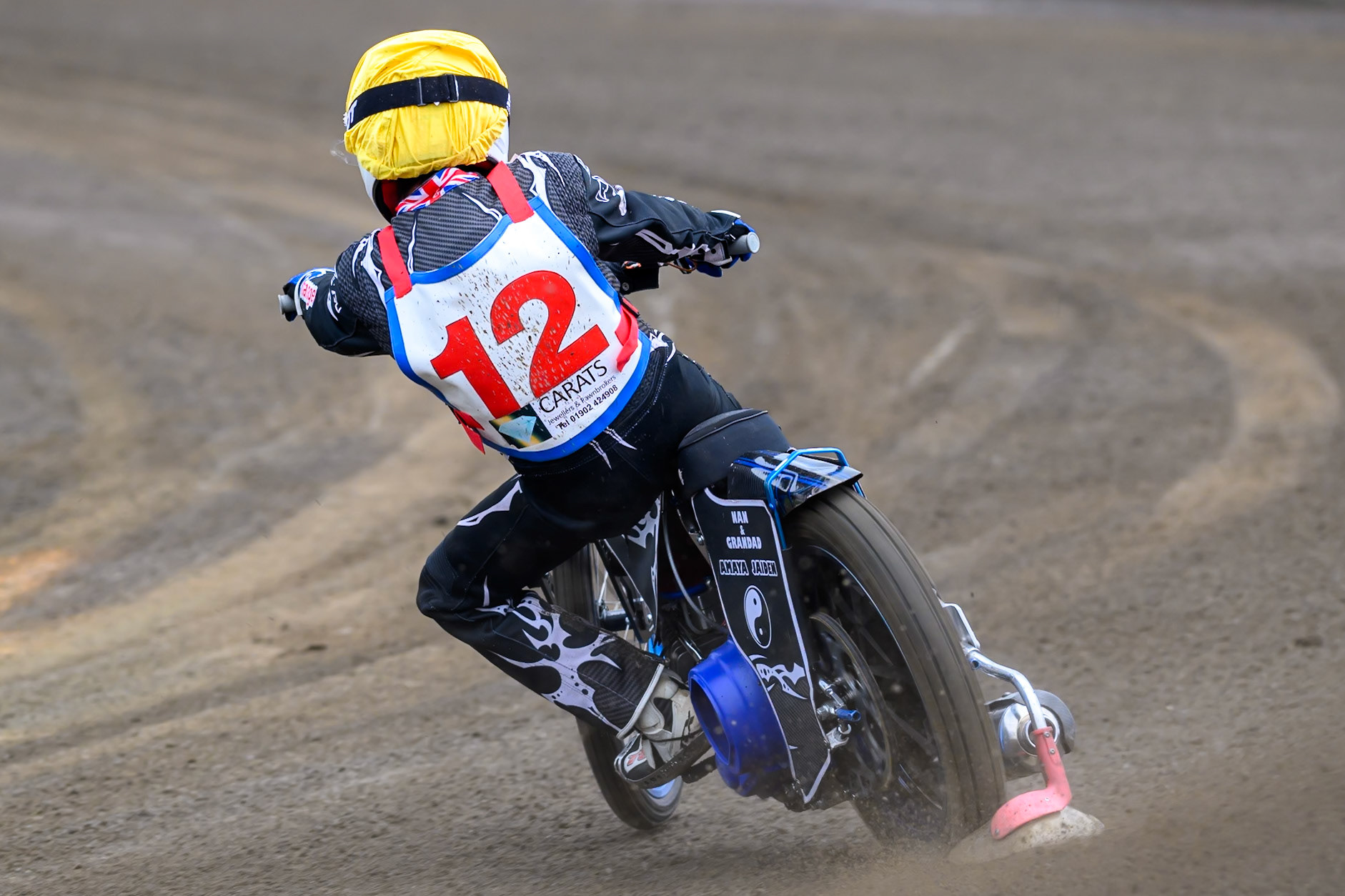 Jason Garrity in action during the Derbyshire Open at Hi-Edge Speedway, Buxton on Sunday 27th September 2026. (Photo: Ian Charles | MI News)