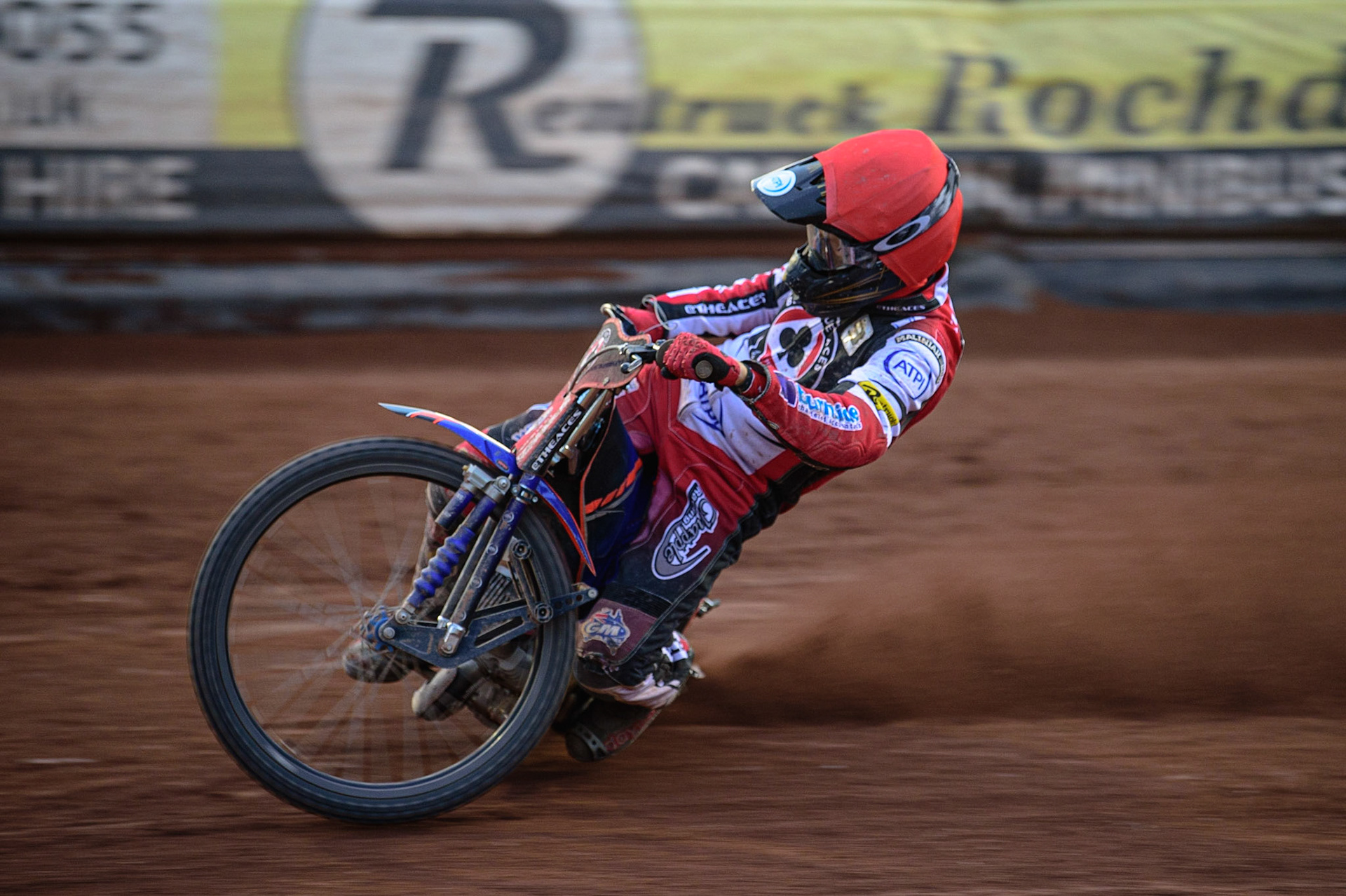 MANCHESTER UK Brady Kurtz  in action  for Belle Vue ATPI Aces   during the SGB Premiership match between Belle Vue Aces and King's Lynn Stars at the National Speedway Stadium, Manchester on Monday 11th July 2022. (Credit: Ian Charles | MI News)