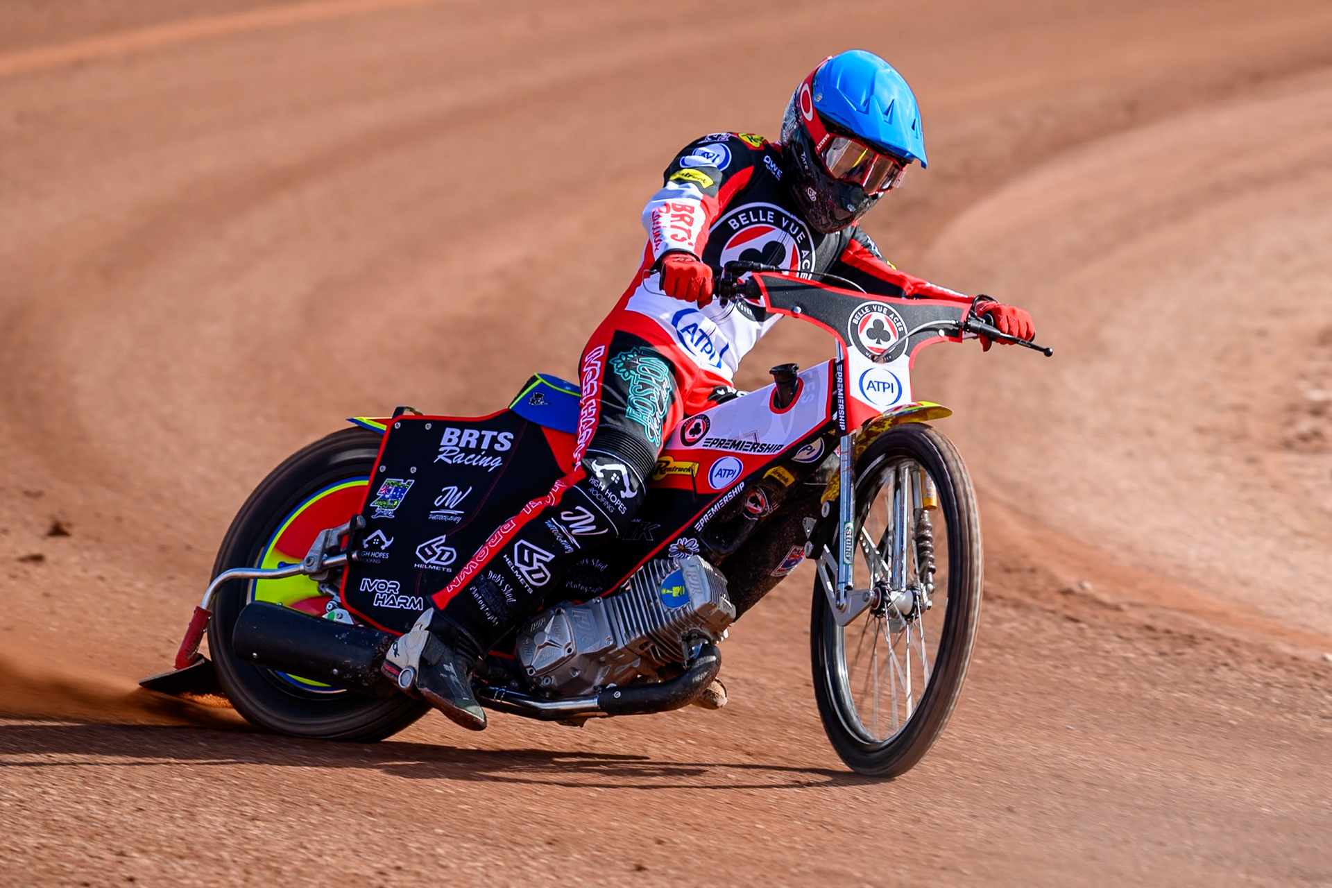Tate Zischke of Belle Vue Aces in action during the Belle Vue Aces Media Day at the National Speedway Stadium, Manchester on Wednesday 11th March 2026. (Photo: Ian Charles | MI News)