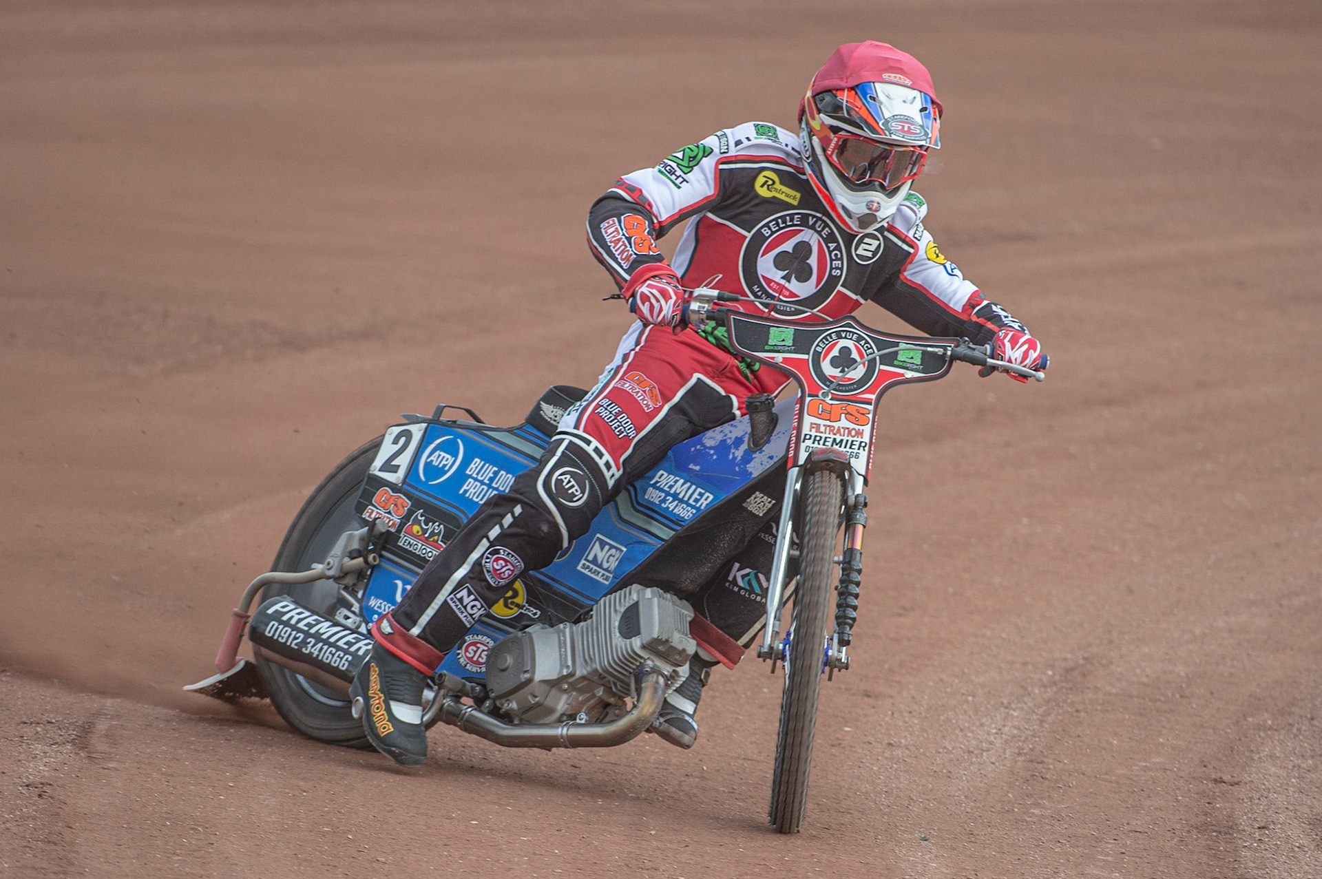 MANCHESTER, ENGLAND  - March 12   Steve Worrall of Belle Vue Aces in action  during The Belle Vue Speedway Media Day, at The National Speedway Stadium, Manchester, on Thursday 12 March 2020. (Credit: Ian Charles | MI News)