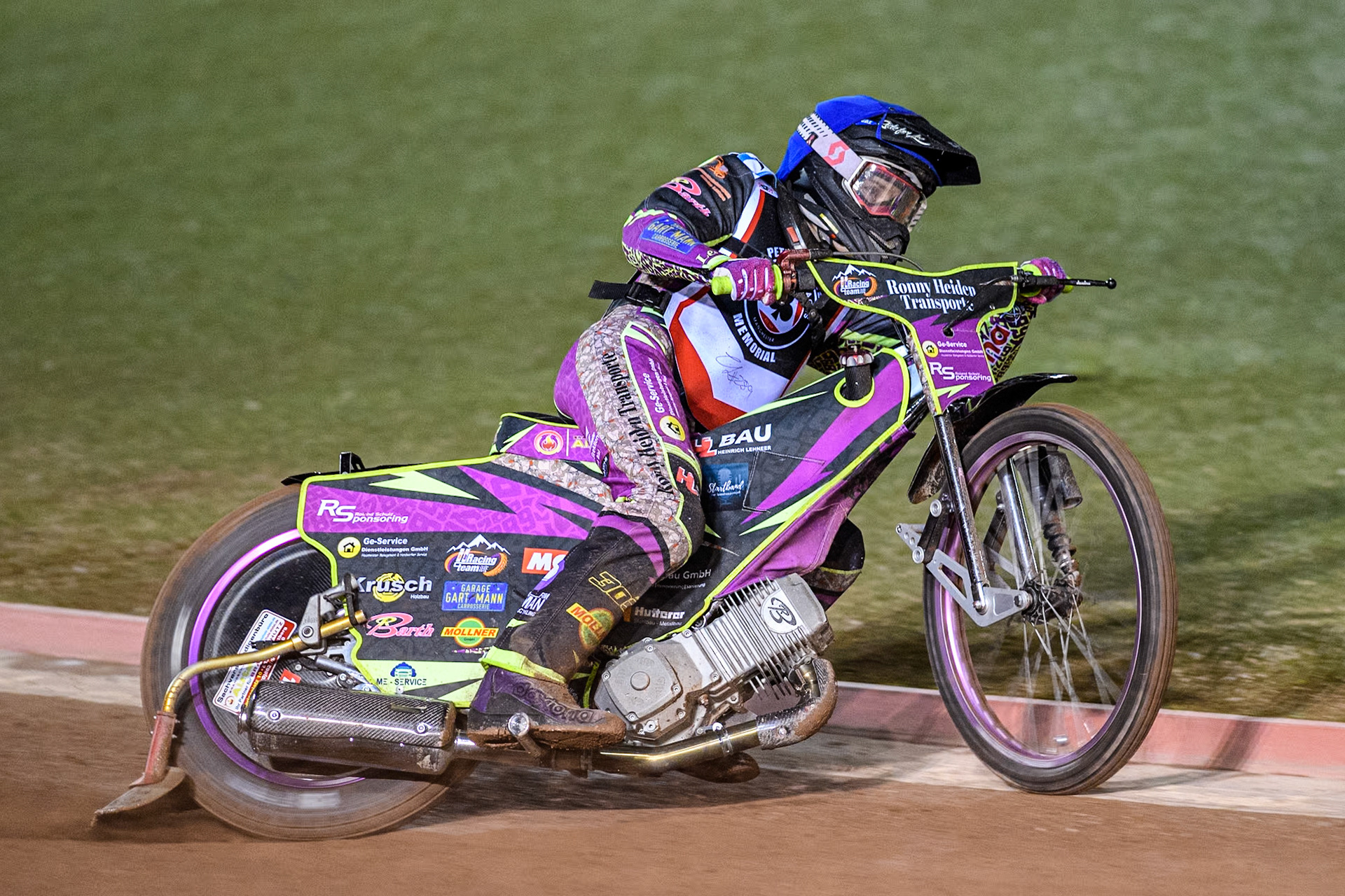 Germany's Celina Liebmann in action during the Peter Craven Memorial Trophy meeting at the National Speedway Stadium, Manchester on Monday 18th March 2024. (Photo: Ian Charles | MI News)