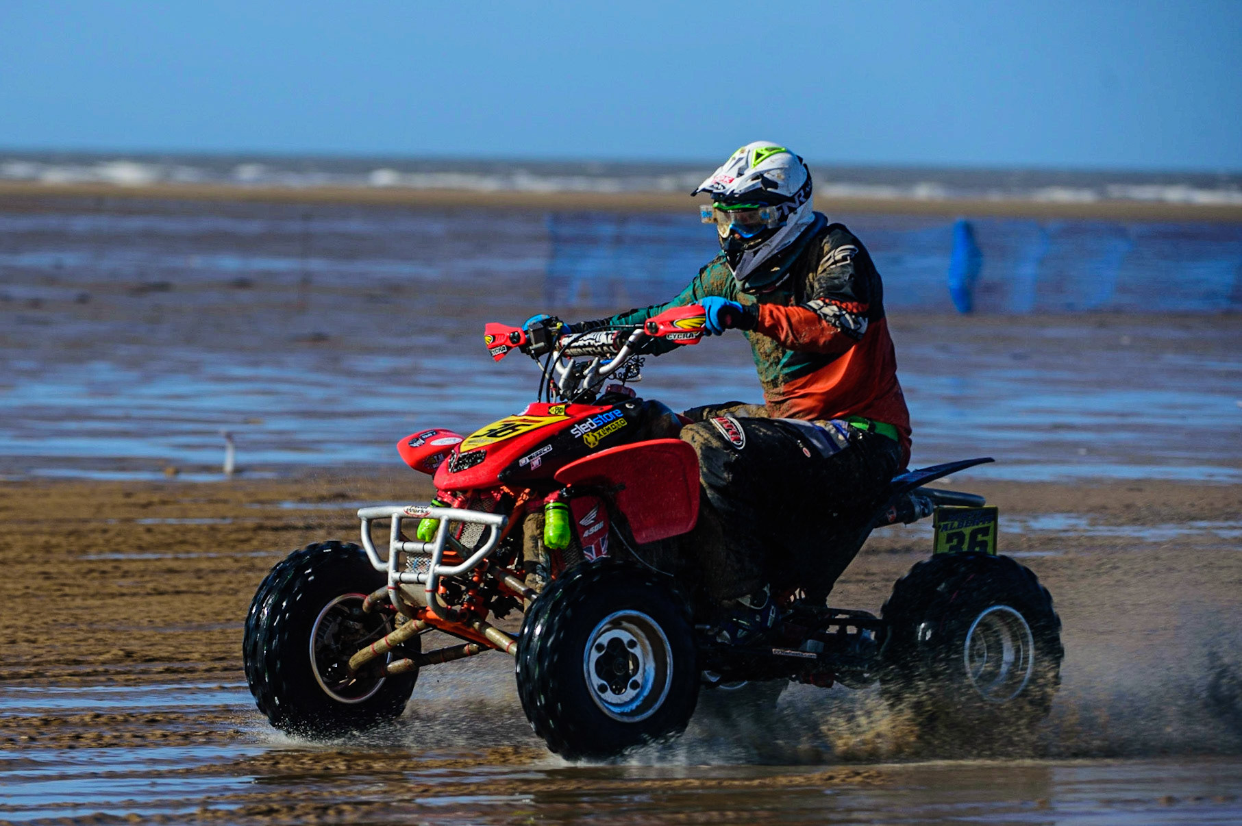 Matt Alberti (36) during the Fylde ACU British Sand Racing Masters Championship on  Sunday 2nd October 2022. (Credit: Ian Charles | MI News)