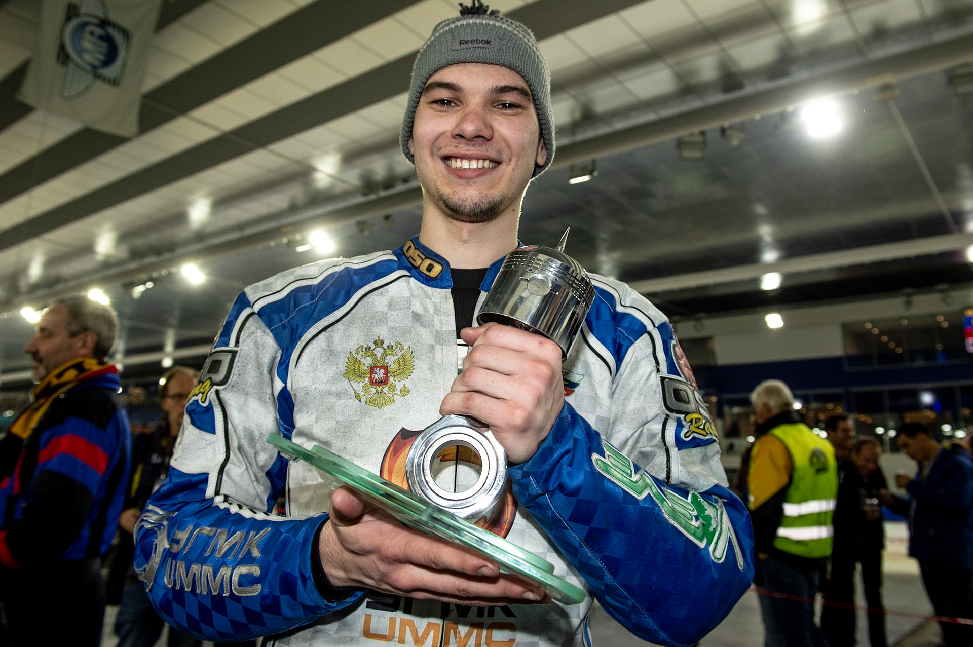 Photo: Ian Charles

Roelof Thijs Bokaal winner Konstantin Kolenkin

Roelof Thijs Bokaal, Ice Rink Thialf, Heerenveen, Netherlands Friday  29  March  2019
