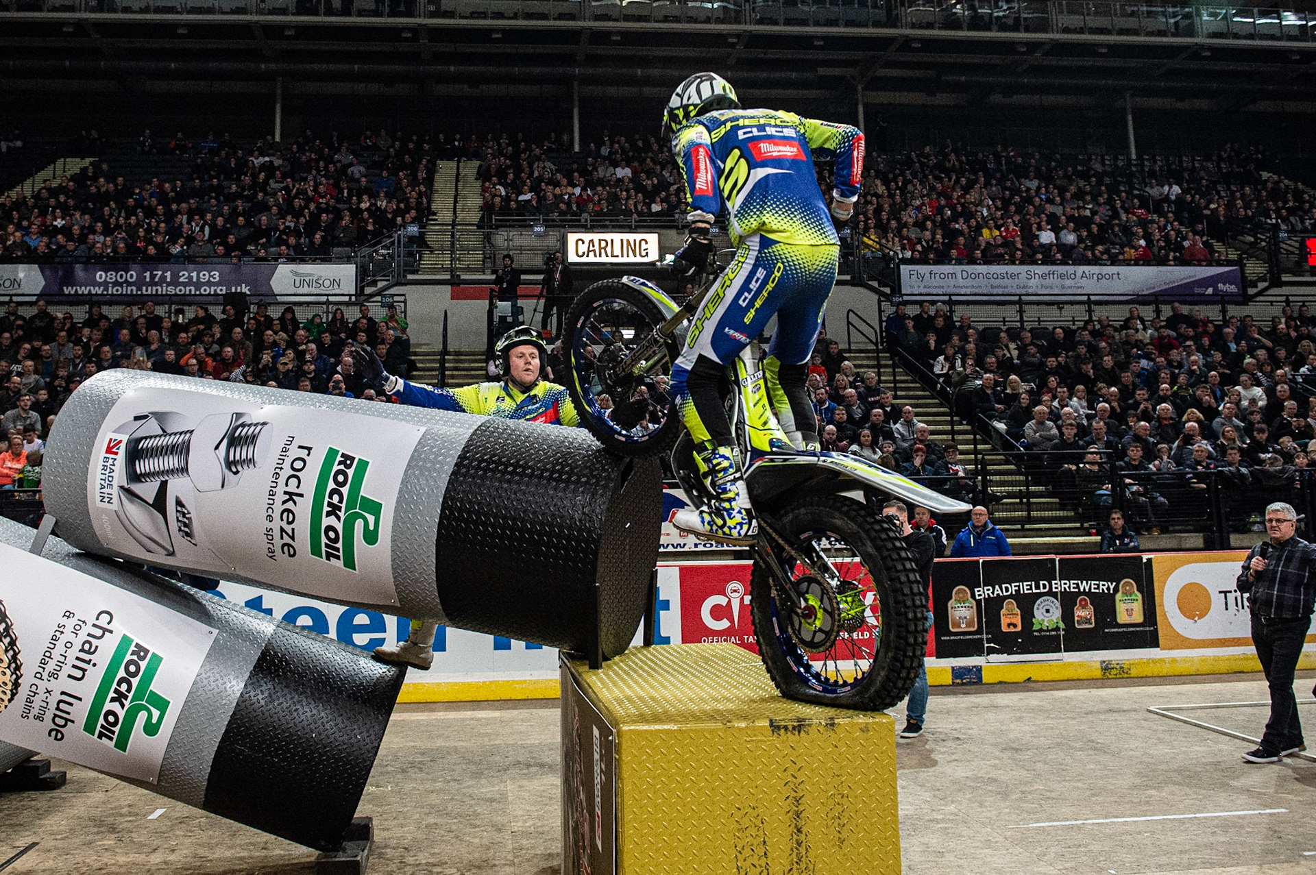 SHEFFIELD, ENGLAND  - DECEMBER 28TH  Jack Peace, UK (Sherco) on Section 3  during the 25th Anniversary Sheffield Indoor Trial at the FlyDSA Arena, Sheffield on Saturday 28th December 2019. (Credit: Ian Charles | MI News)
