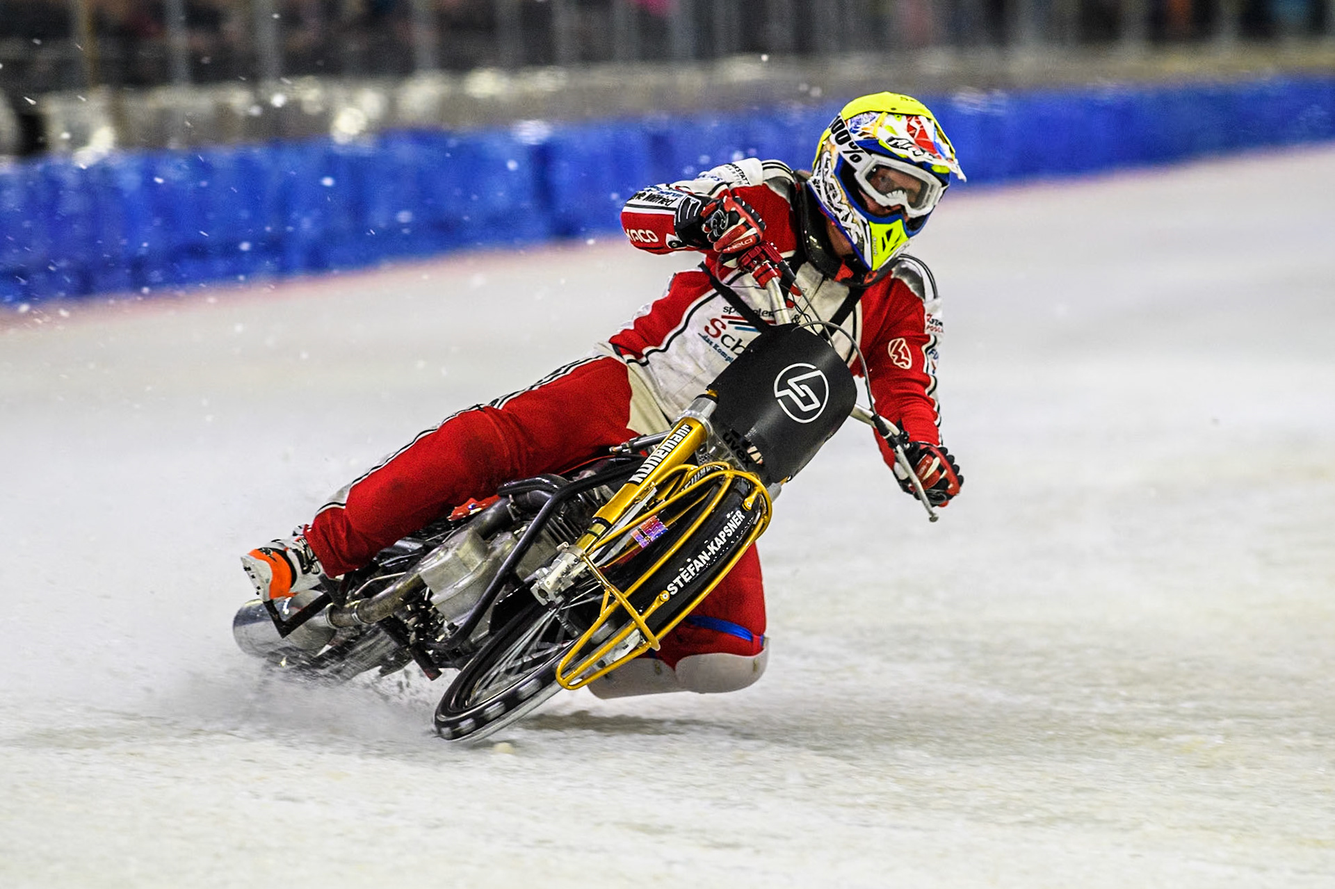 Kevin Arzl of Austria in action during the Roelof Thijs Bokaal at Ice Rink Thialf, Heerenveen, The Netherlands on Friday 5th April 2024. (Photo: Ian Charles | MI News)