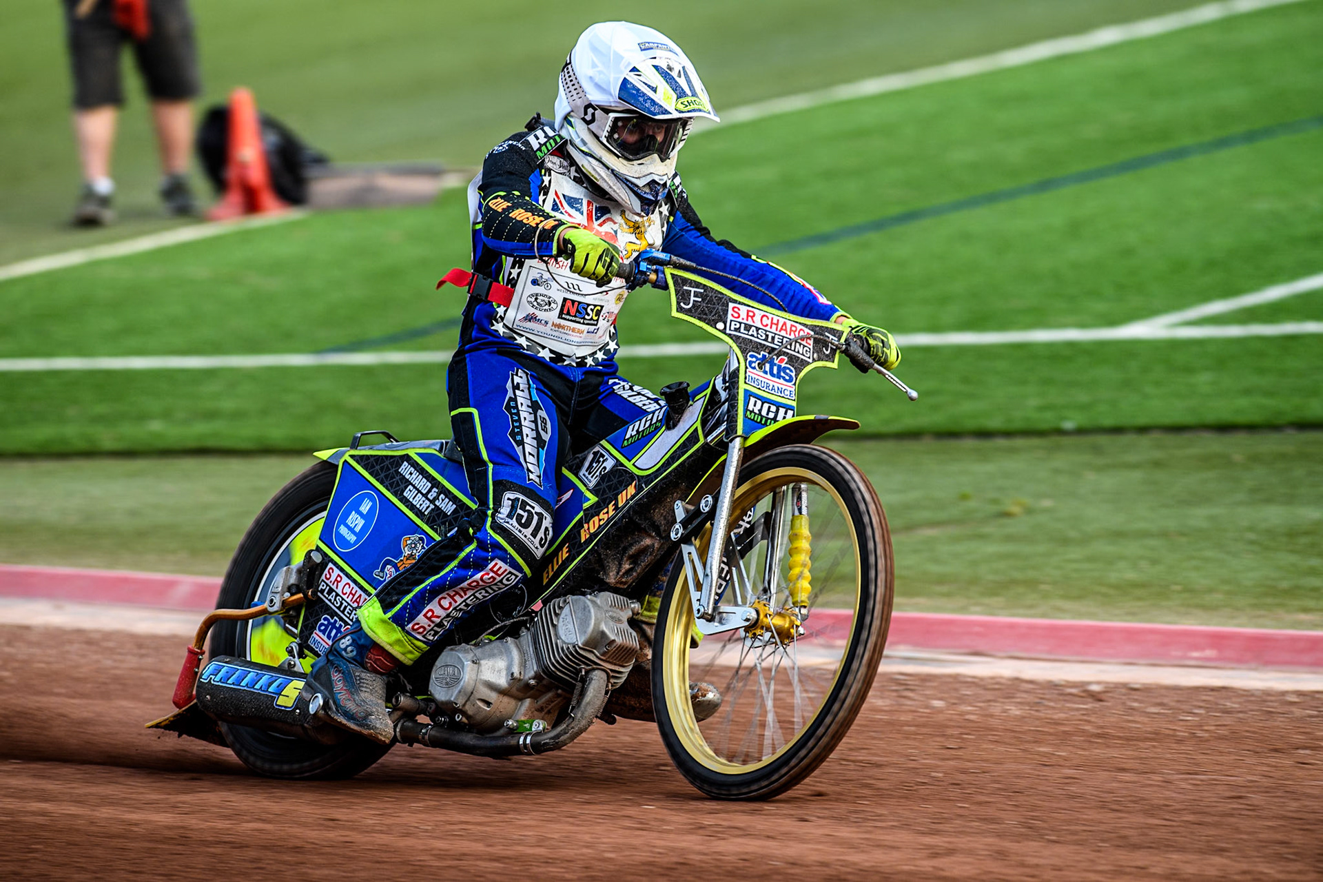 Oliver Bovingdon (125cc) in action during the British Youth 250cc Championships at the National Speedway Stadium, Manchester on Friday 30th August 2024. (Photo: Ian Charles | MI News)