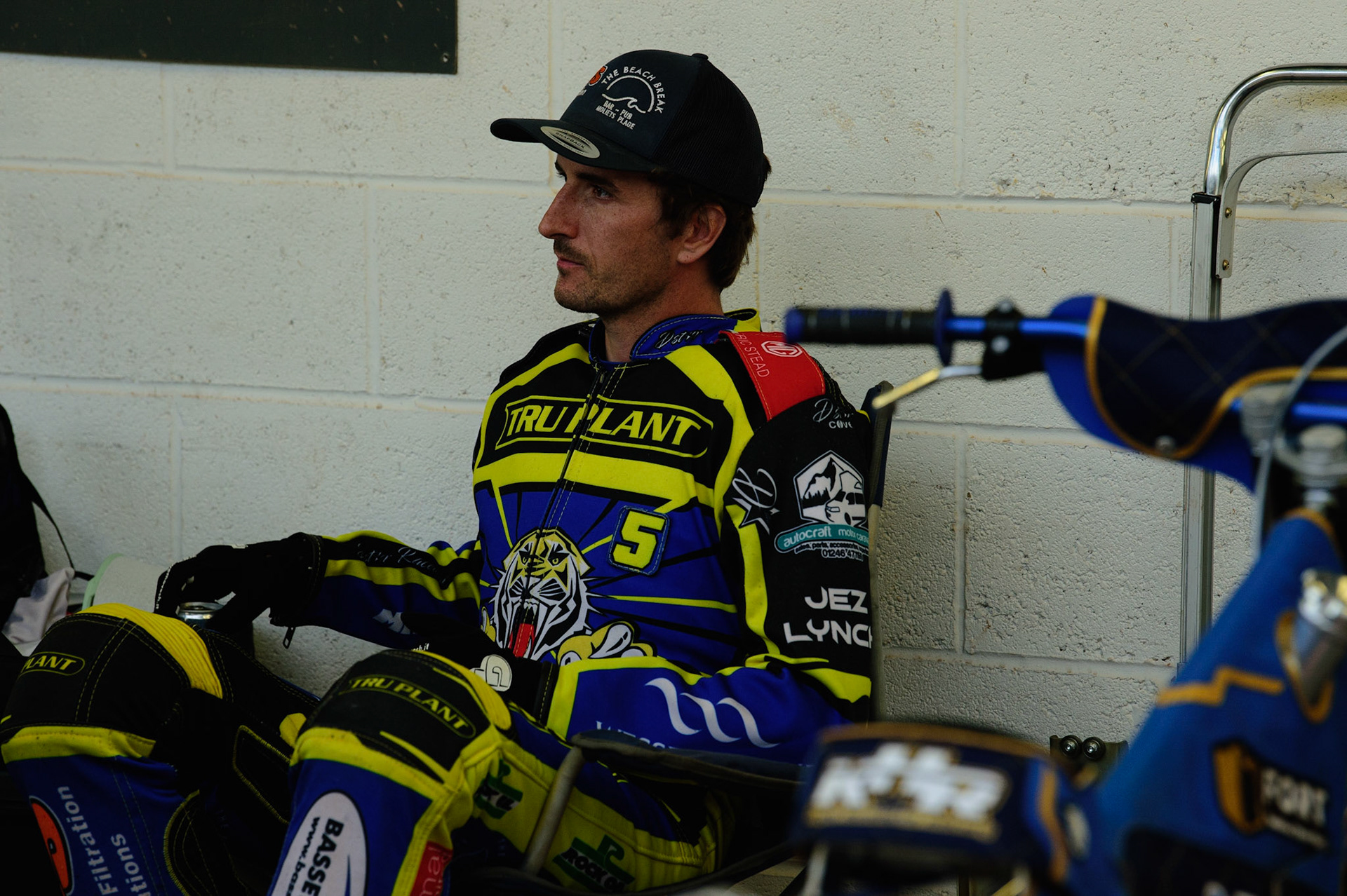 MANCHESTER, UK. JUL 5TH  Adam Ellis  - Sheffield TruPlant Tigers  during the SGB Premiership match between Belle Vue Aces and Sheffield Tigers at the National Speedway Stadium, Manchester on Tuesday 5th July 2022. (Credit: Ian Charles | MI News)