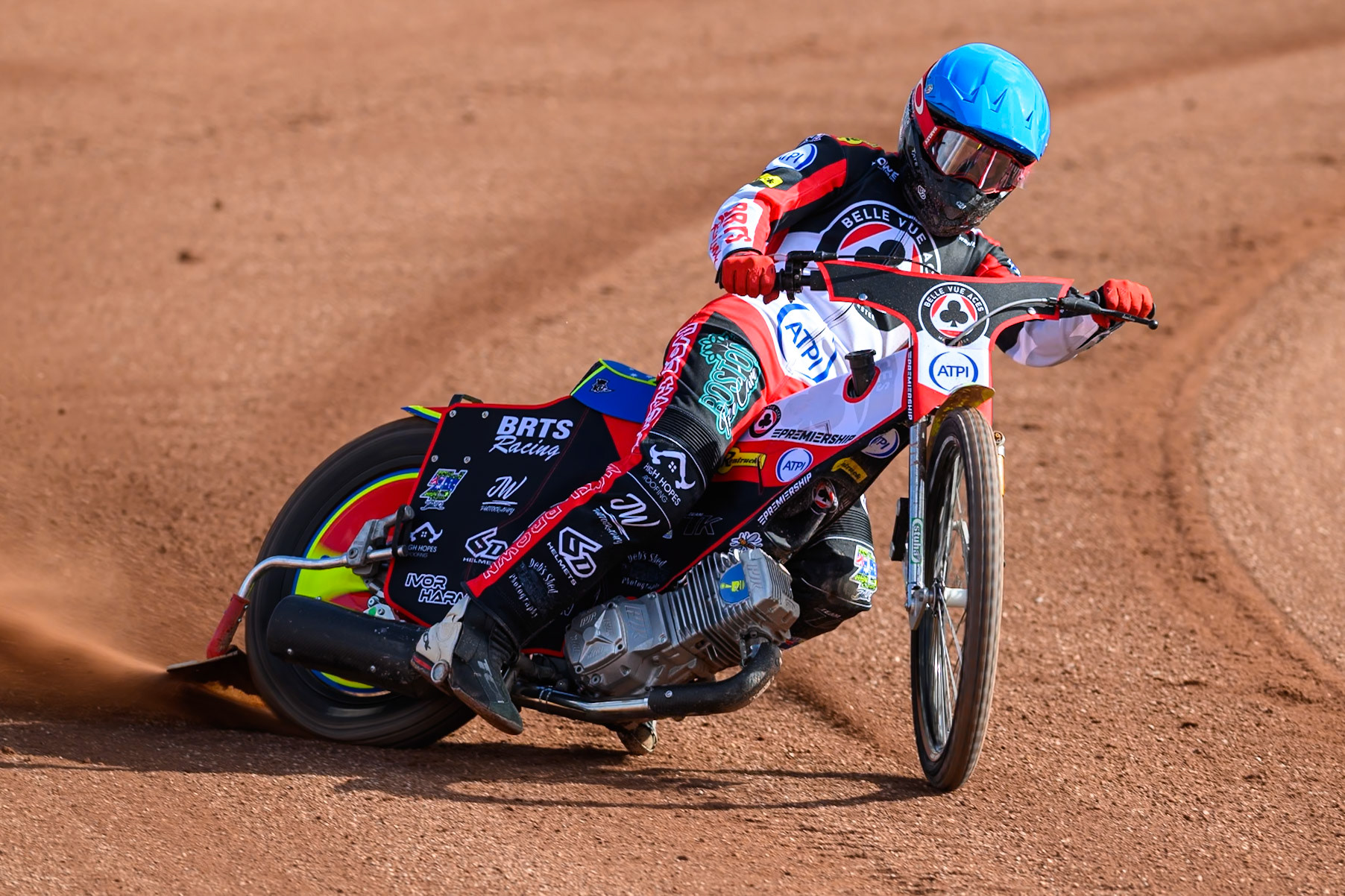 Tate Zischke of Belle Vue Aces in action during the Belle Vue Aces Media Day at the National Speedway Stadium, Manchester on Wednesday 11th March 2026. (Photo: Ian Charles | MI News)