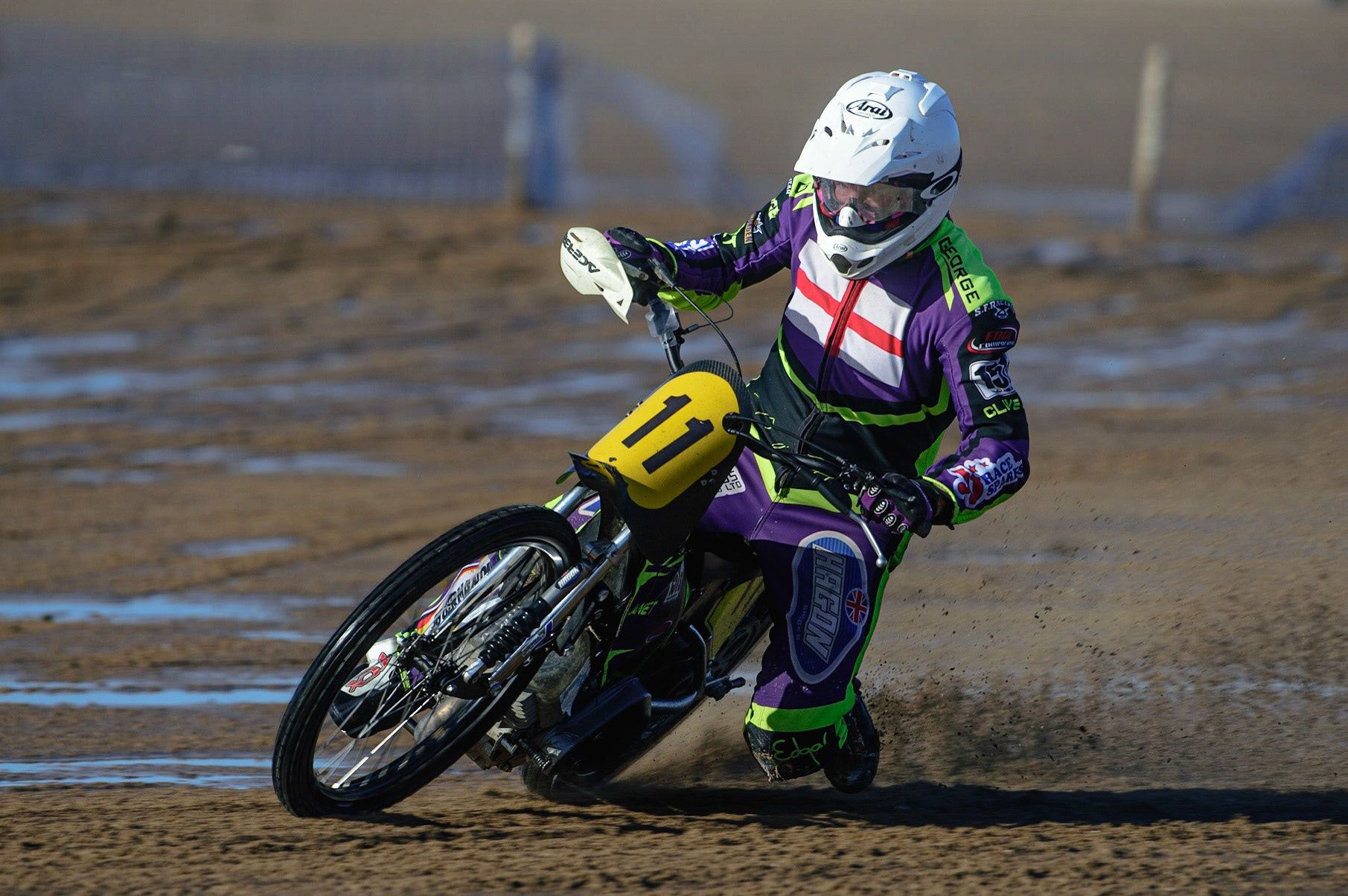 Paul Cooper (11) during the Fylde ACU British Sand Racing Masters Championship on  Sunday 2nd October 2022. (Credit: Ian Charles | MI News)