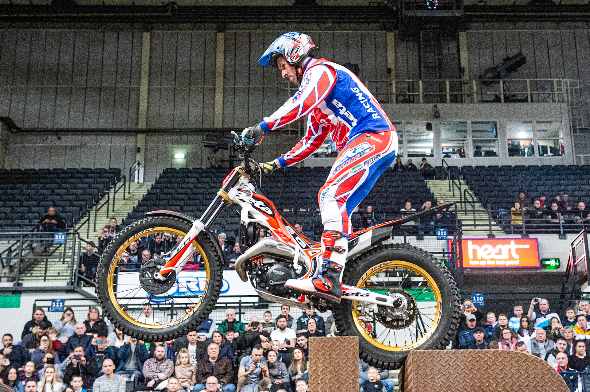 SHEFFIELD, ENGLAND  - DECEMBER 28TH  James Dabill, UK (Beta) on section 4  during the 25th Anniversary Sheffield Indoor Trial at the FlyDSA Arena, Sheffield on Saturday 28th December 2019. (Credit: Ian Charles | MI News)