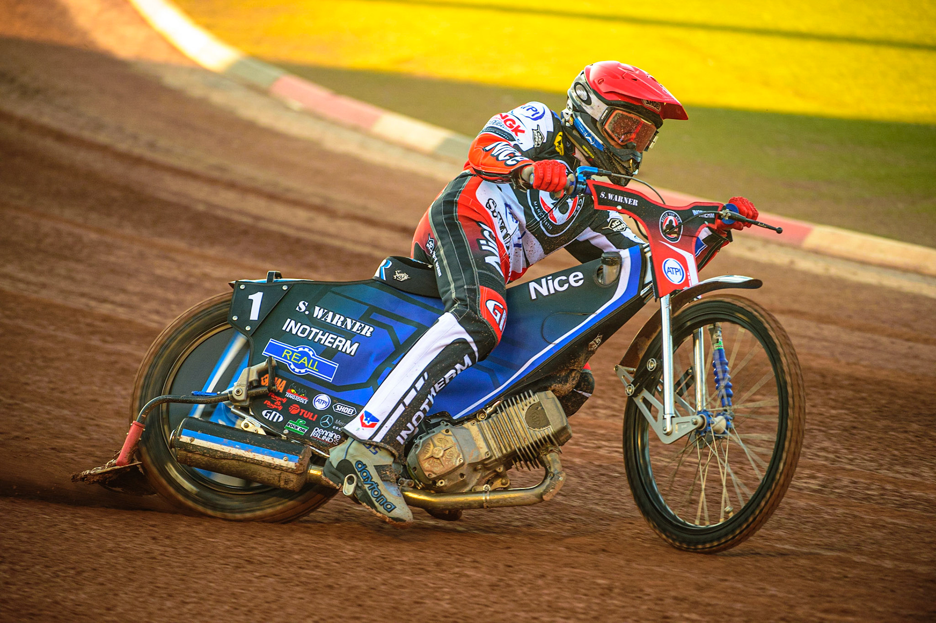 Matej Zagar in action  for Belle Vue ATPI Aces  during the SGB Premiership match between Belle Vue Aces and Ipswich Witches at the National Speedway Stadium, Manchester on Monday 8th August 2022. (Credit: Ian Charles | MI News)