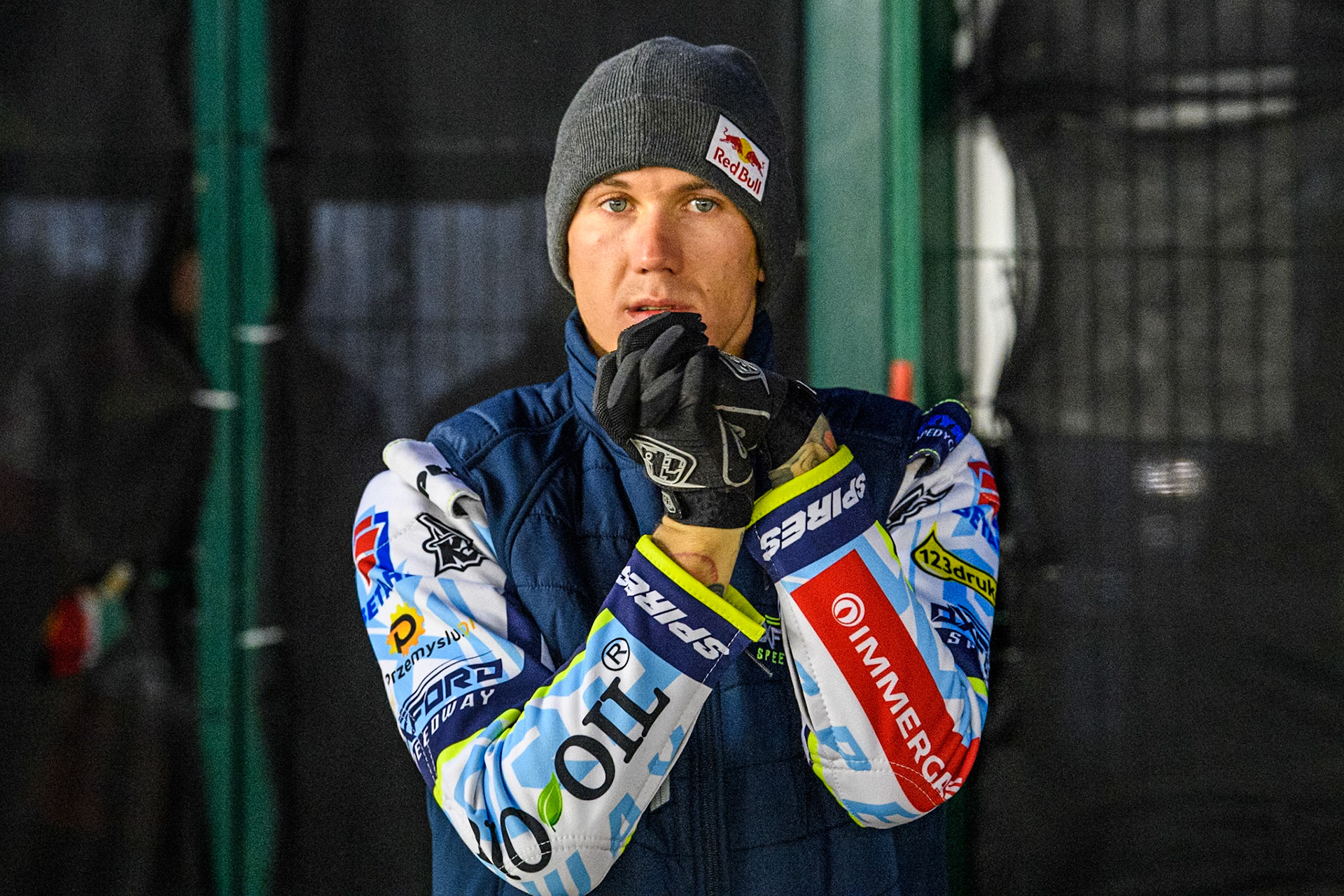 Poland’s Maceij Janowski during the Peter Craven Memorial Trophy meeting at the National Speedway Stadium, Manchester on Monday 18th March 2024. (Photo: Ian Charles | MI News)