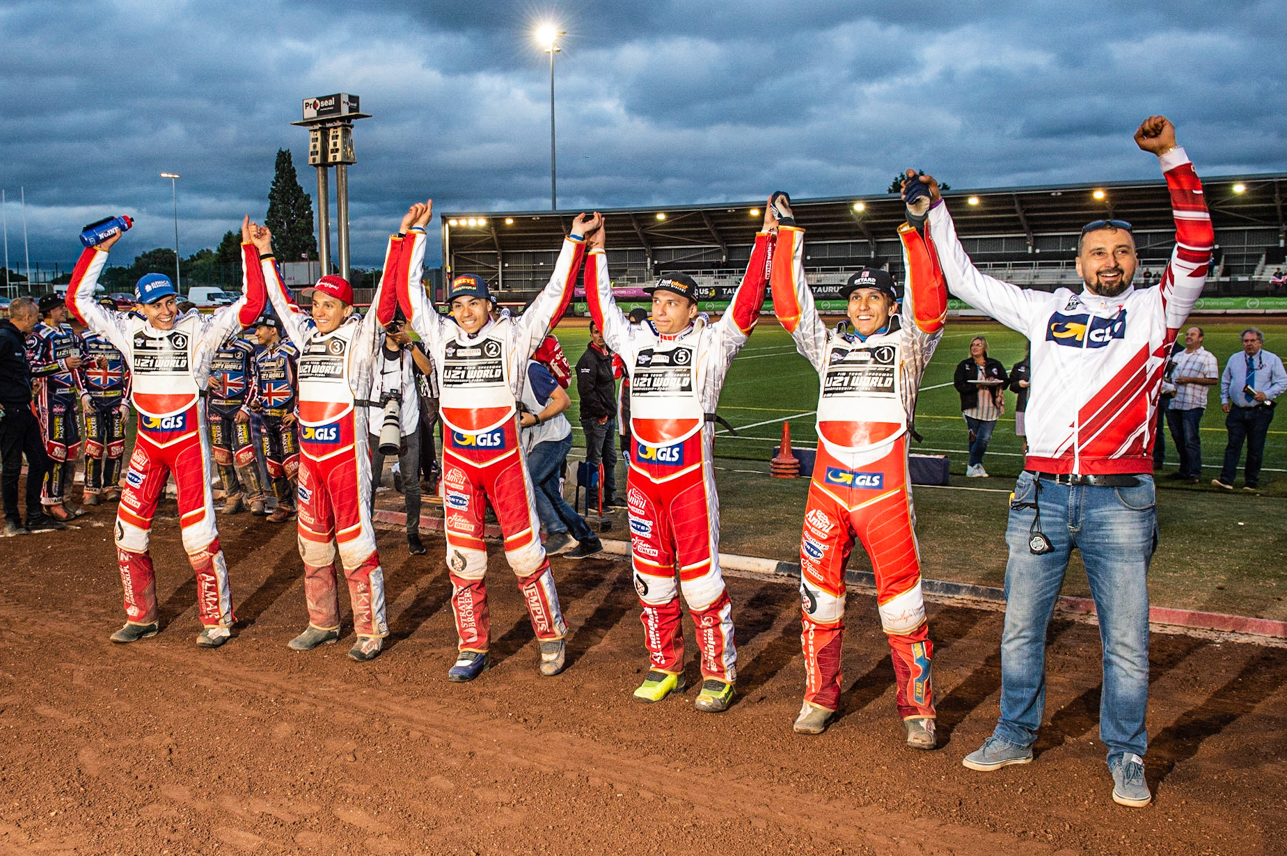 Photo: Ian Charles

Poland celebrate their victory 

FIM Team Speedway U-21 World Championship, National Speedway Stadium, Manchester Friday 12 July  2019