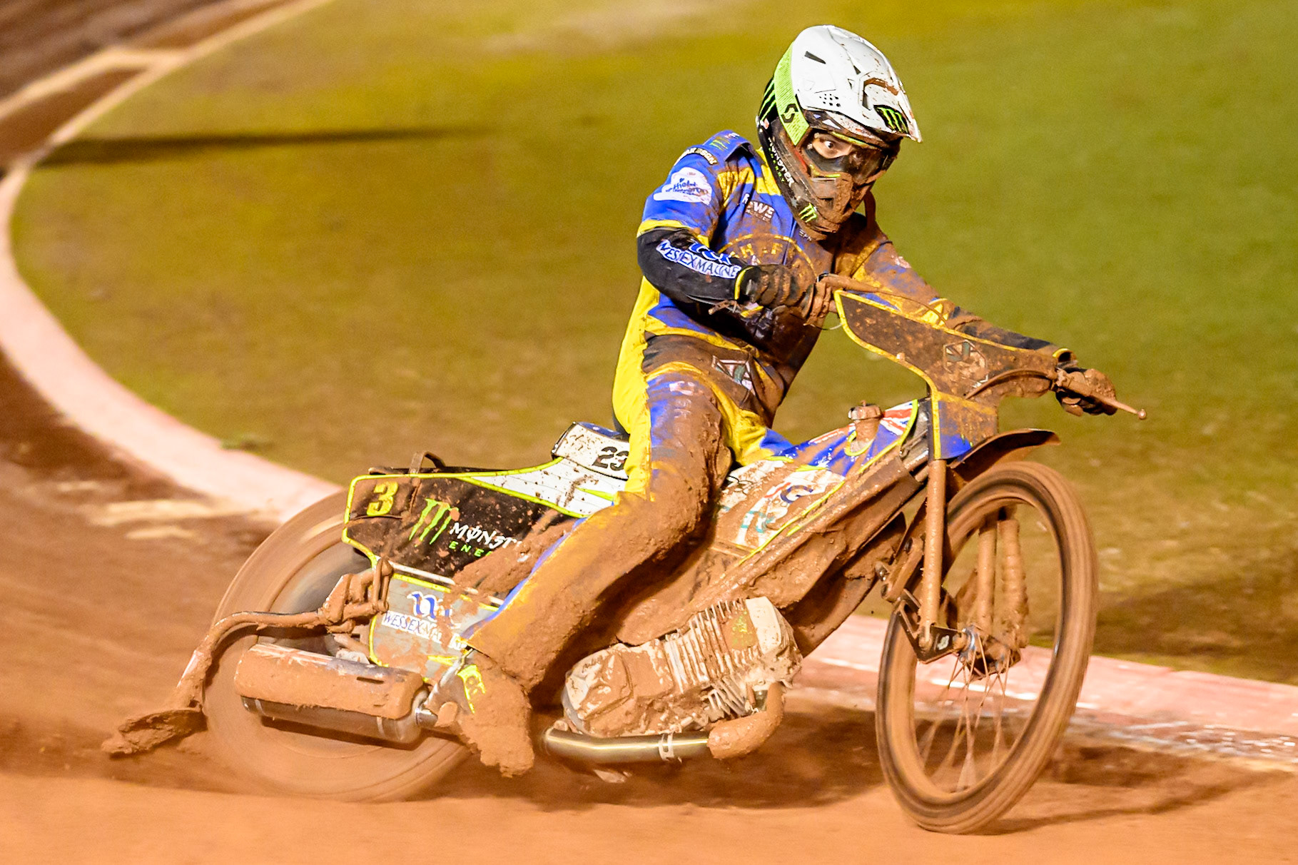 Chris Holder of Sheffield Tigers in action during the Rowe Motor Oil Premiership Grand Final 2nd Leg between Belle Vue Aces and Sheffield Tigers at the National Speedway Stadium, Manchester on Friday 16th October 2026. (Photo: Ian Charles | MI News)