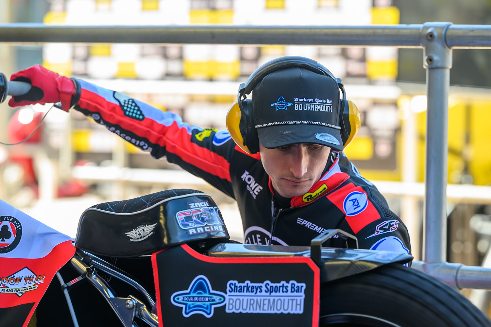 Zach Cook of Belle Vue Aces during the Knockout Cup Northern Section match between Belle Vue Aces and Leicester Lions at the National Speedway Stadium, Manchester on Monday 6th April 2026. (Photo: Ian Charles | MI News)