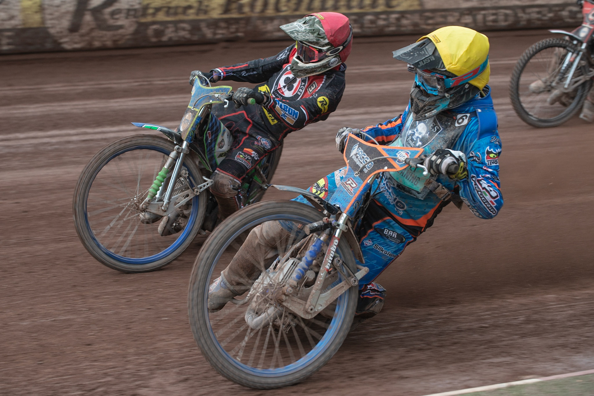 Photo by Ian Charles

Nico Covatti  (Yellow) inside Dan Bewley (Red)


Belle Vue Aces v Poole Pirates, British Speedway Premiership, Belle Vue National Speedway Stadium, Manchester, Monday 6  May  2019