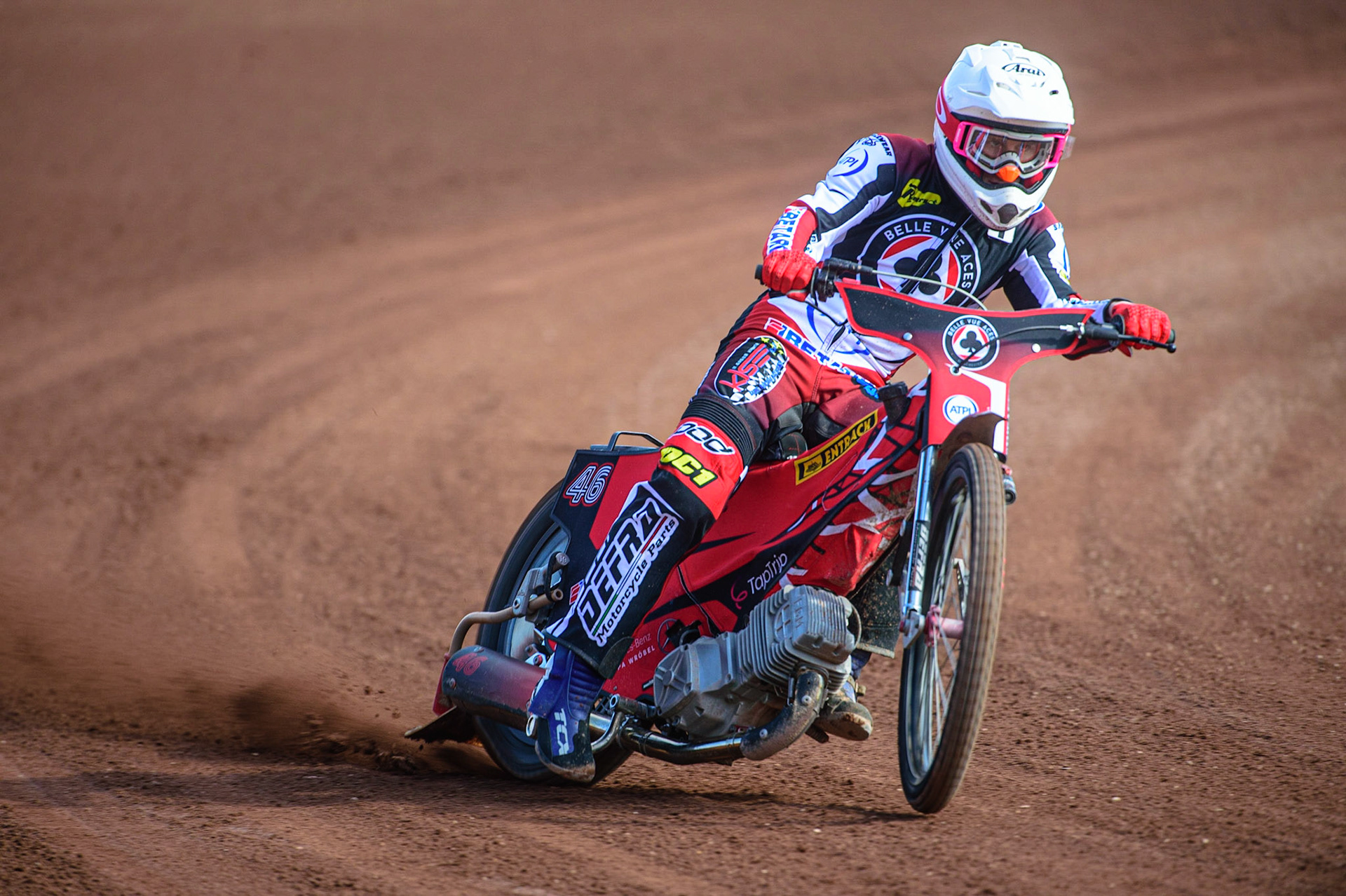 MANCHESTER, UK. MAR 14TH Max Fricke - Belle Vue 'ATPI' Aces during the Belle Vue Speedway Media Day at the National Speedway Stadium, Manchester on Monday 14th March 2022. (Credit: Ian Charles | MI News)