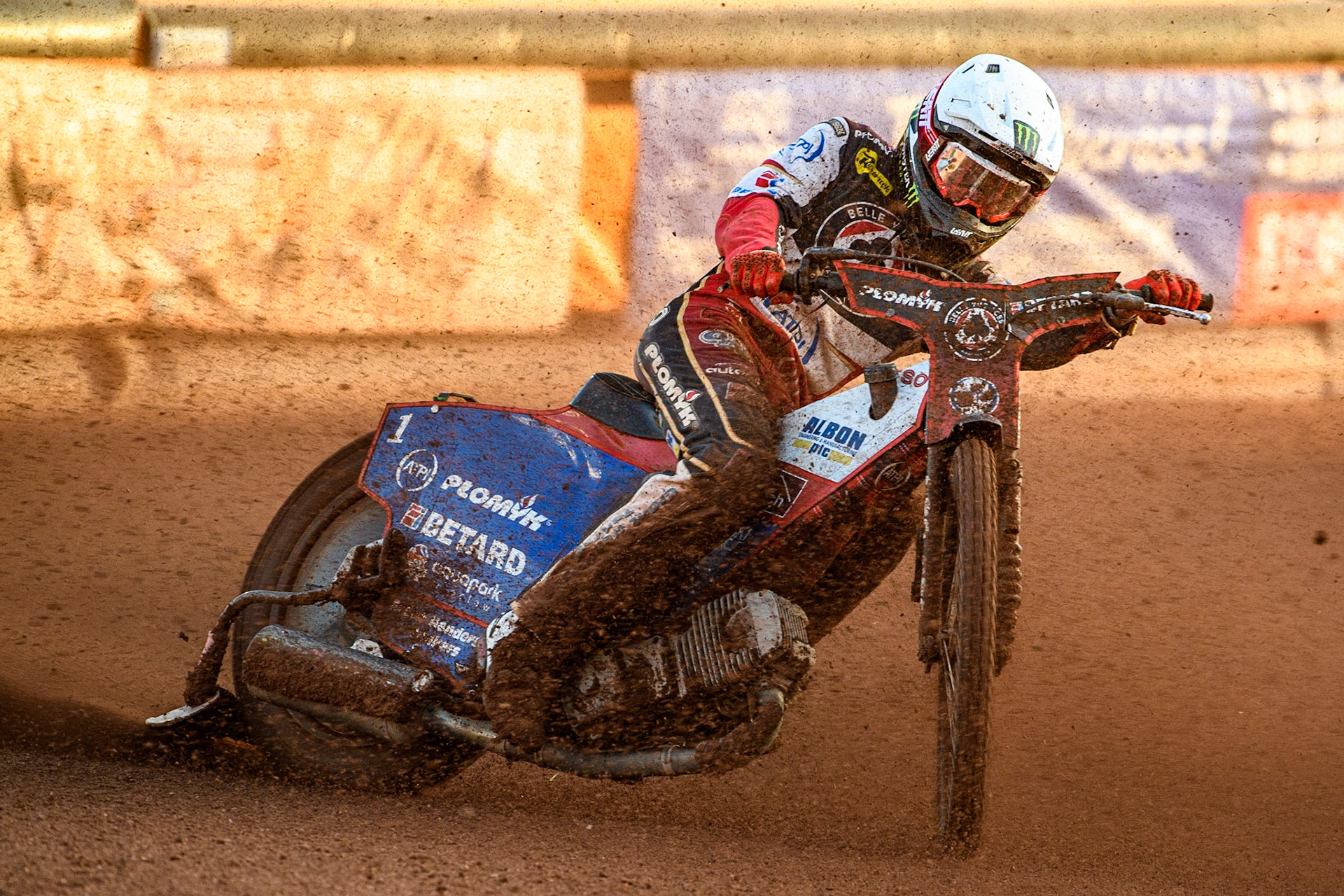 Dan Bewley in action  for Belle Vue ATPI Aces during the Sports Insure Premiership match between Wolverhampton Wolves and Belle Vue Aces at Monmore Green Stadium, Wolverhampton on Monday 29th May 2023. (Photo: Ian Charles | MI News)