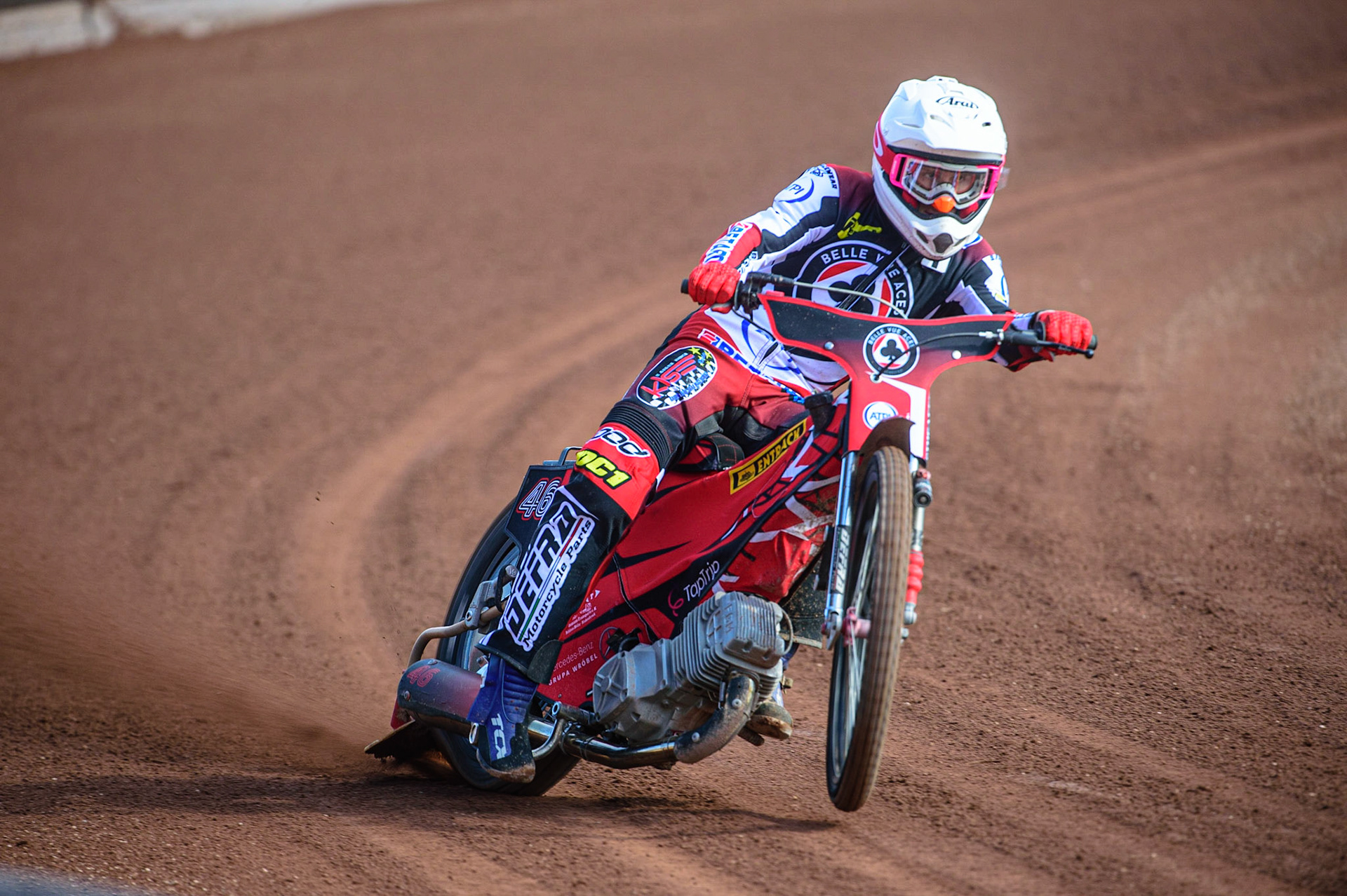 MANCHESTER, UK. MAR 14TH Max Fricke - Belle Vue 'ATPI' Aces during the Belle Vue Speedway Media Day at the National Speedway Stadium, Manchester on Monday 14th March 2022. (Credit: Ian Charles | MI News)