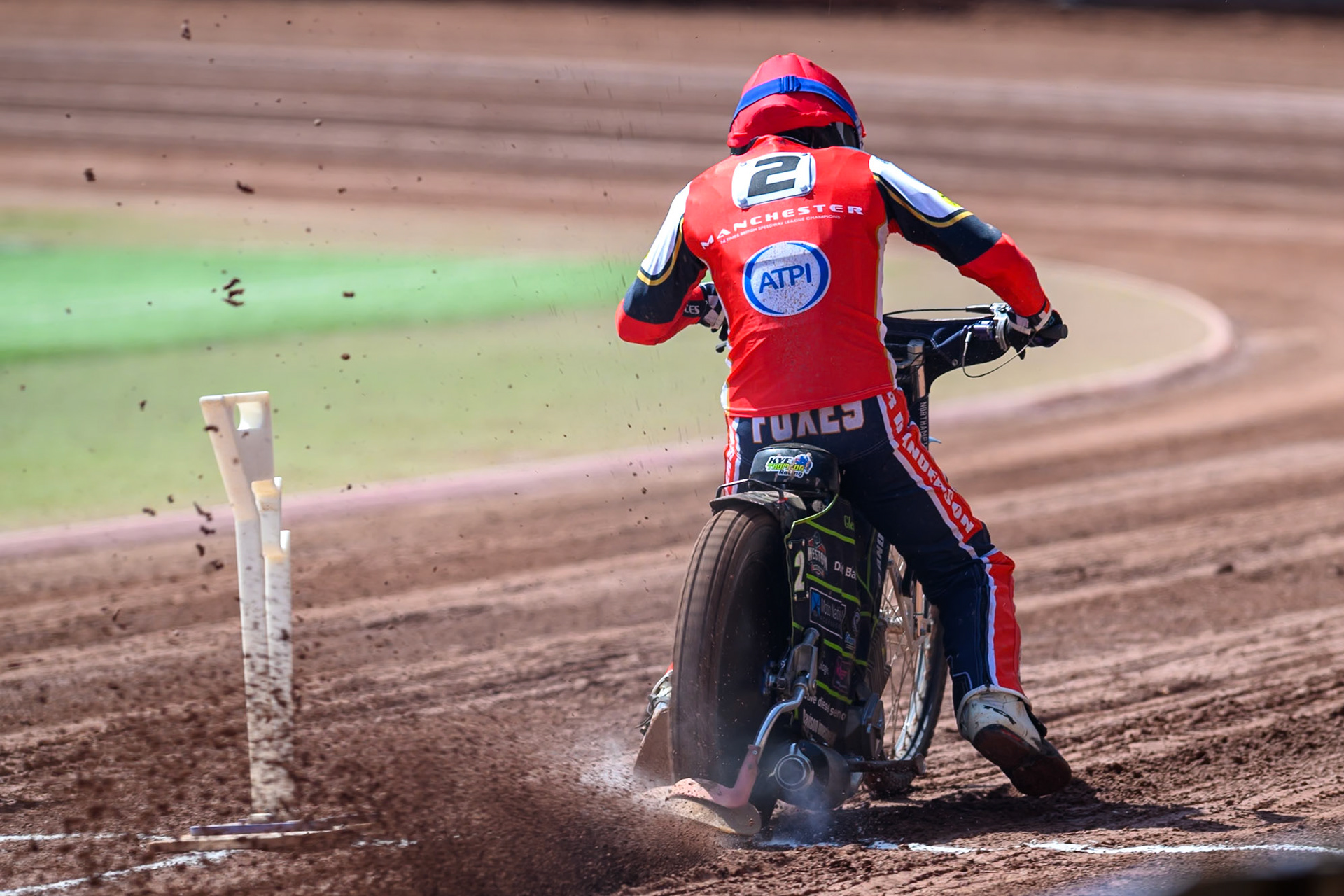 Kye Thomson, Guest Rider for Belle Vue Aces  leaves the start during the Rowe Motor Oil Premiership match between Belle Vue Aces and Sheffield Tigers at the National Speedway Stadium, Manchester on Monday 25th May 2026. (Photo: Ian Charles | MI News)