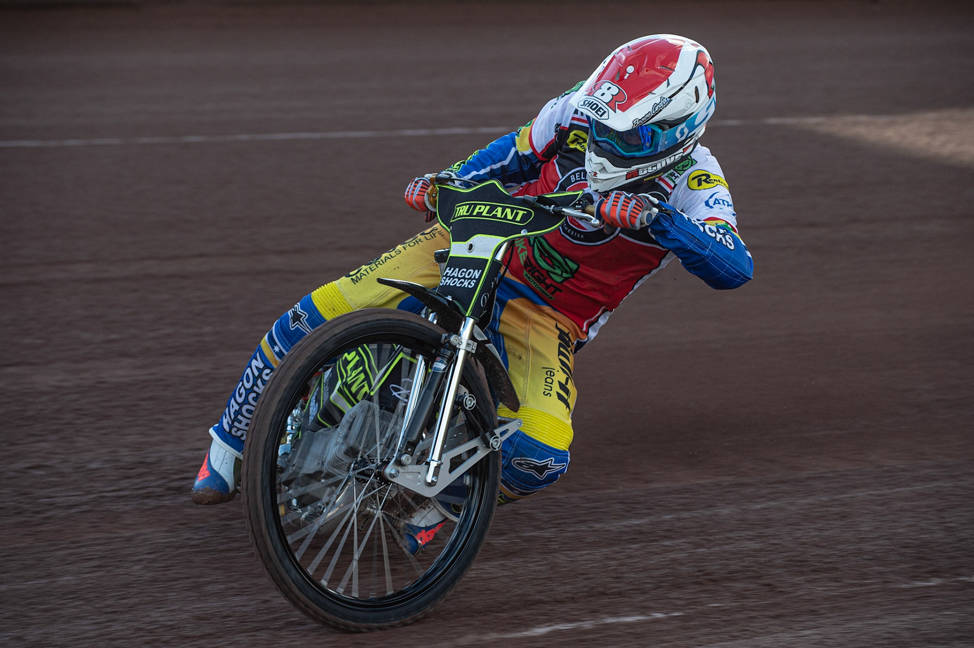Photo: Ian CharlesJason Crump of Belle Vue 'BikeRight' Aces  has his first ever ride around the National Speedway StadiumBelle Vue ‘Bikerite ’Aces v ‘ATPI’ All Stars, Premiership Challenge, National Speedway Stadium, Manchester Thursday  24  September  2020
