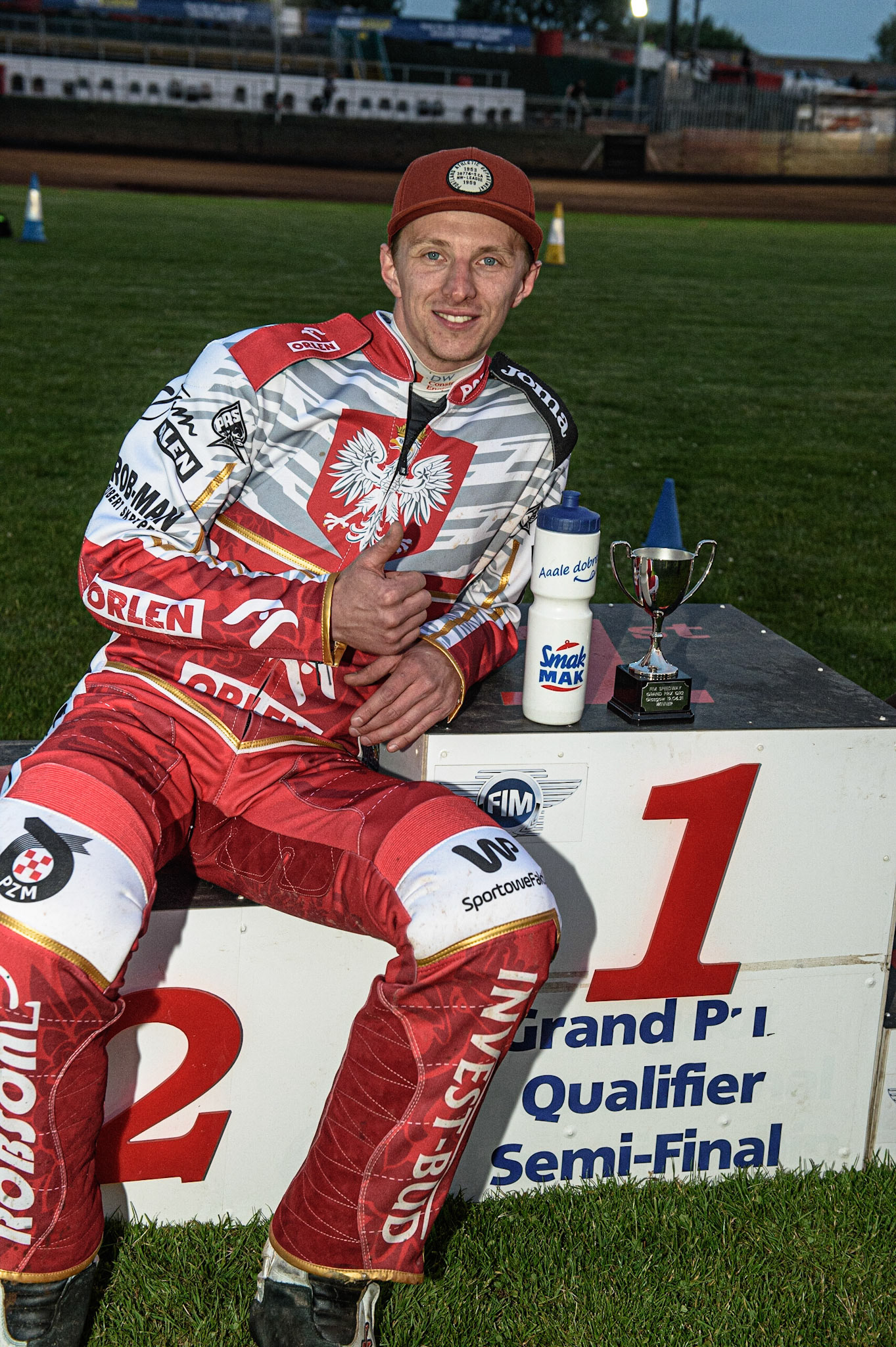 GLASGOW, UK. JUNE 19TH.  Glasgow winner Tobiasz Musielak (Poland) during the FIM Speedway Grand Prix Qualifying Round at the Peugeot Ashfield Stadium, Glasgow on Saturday 19th June 2021. (Credit: Ian Charles | MI News)