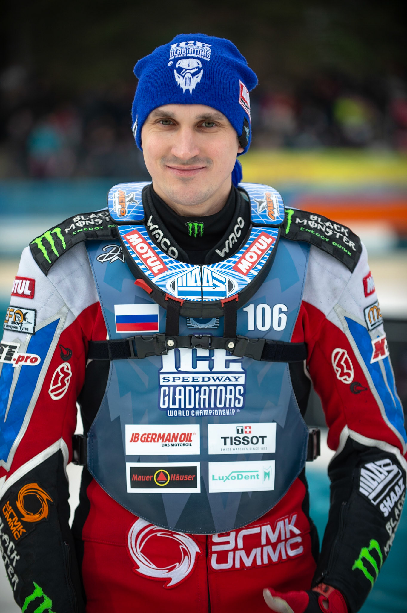 Photo: Ian Charles

Dmitri Koltakov (106)

FIM Ice Speedway Gladiators World Championship, Final 3.1, Horst-Dohm Eisstadion, Berlin, Germany Saturday  2  March  2019