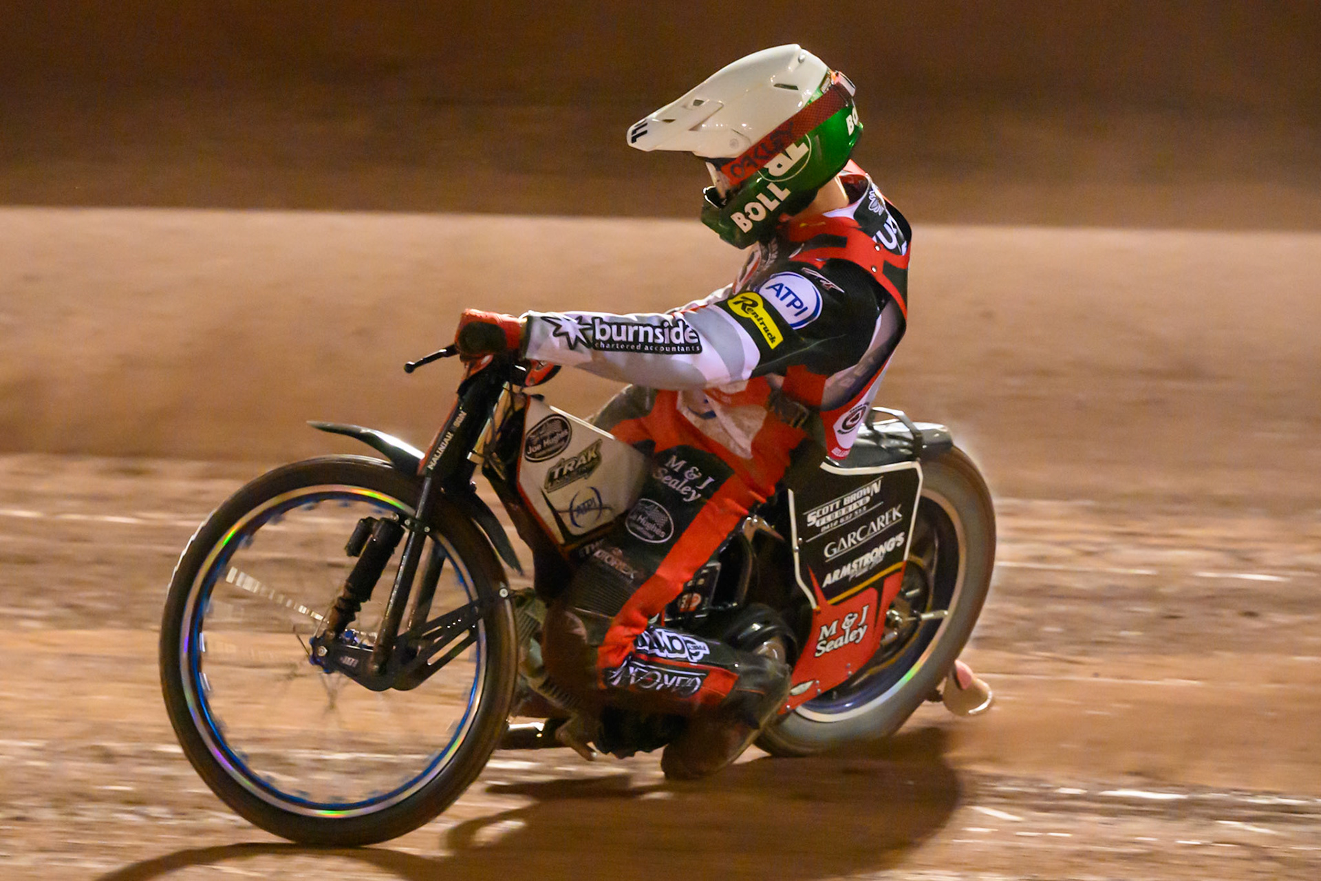 Brady Kurtz  in action during the Peter Craven Memorial Trophy at the National Speedway Stadium, Manchester, on Monday 16th March 2026. (Photo: Ian Charles | MI News)