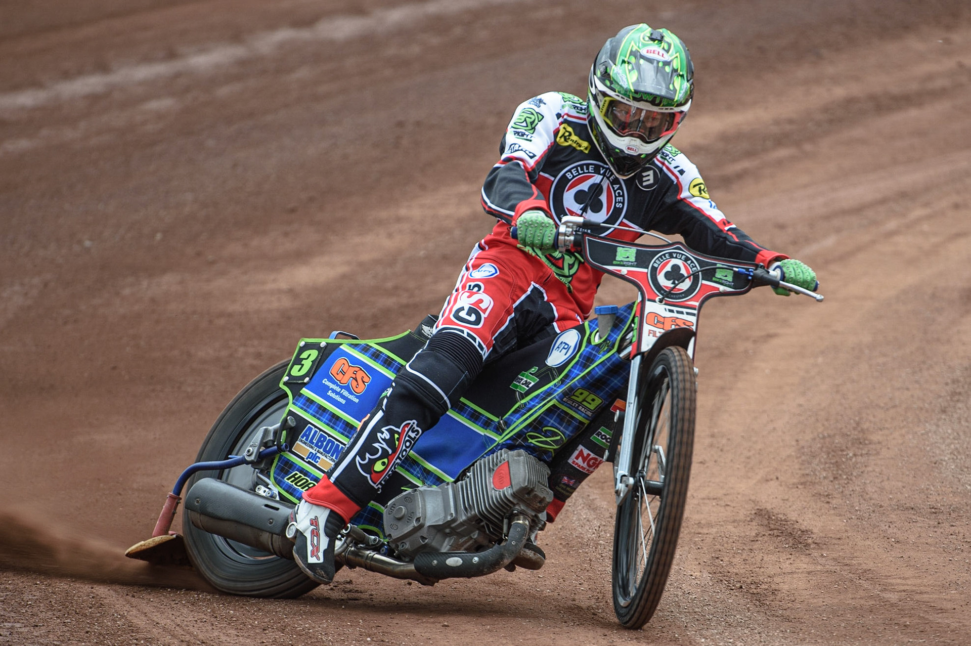 Photo: Ian CharlesDan Bewley in actionBelle Vue Press &amp; Practice Day, National Speedway Stadium, Manchester Thursday  13  May  2021